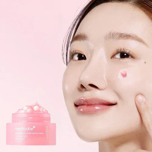 MEDICUBE | Crema de cápsulas de colágeno rosa PDRN - 55 g