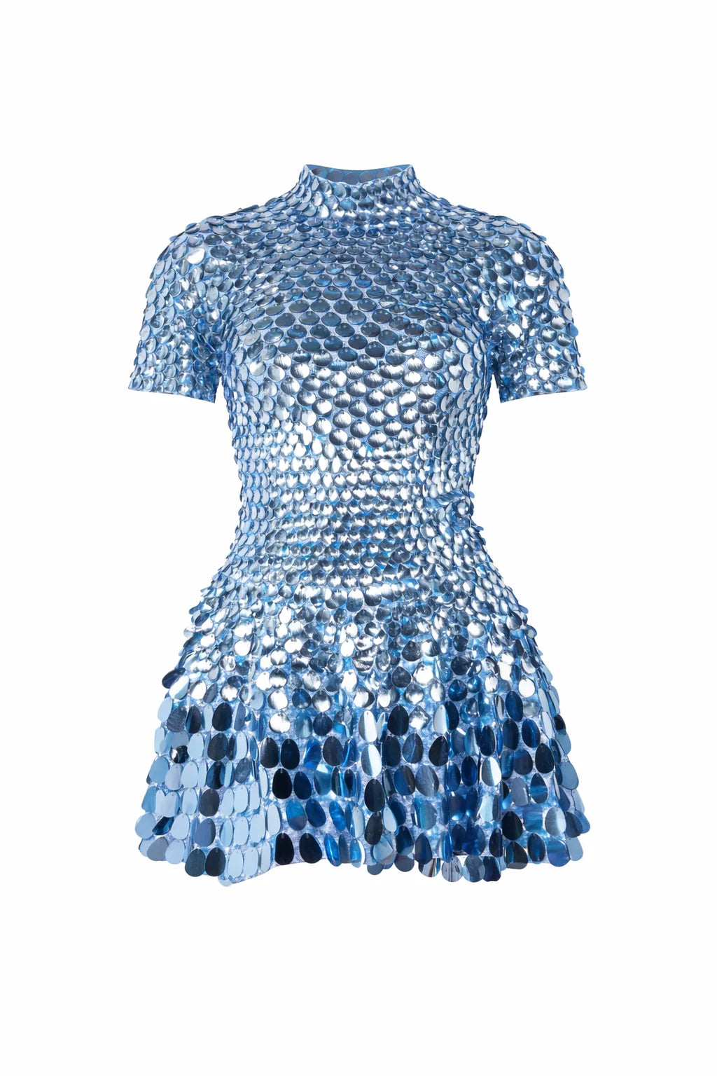 Ayla Azure Mini Dress - Dazzling Elegance for Unforgettable Evenings