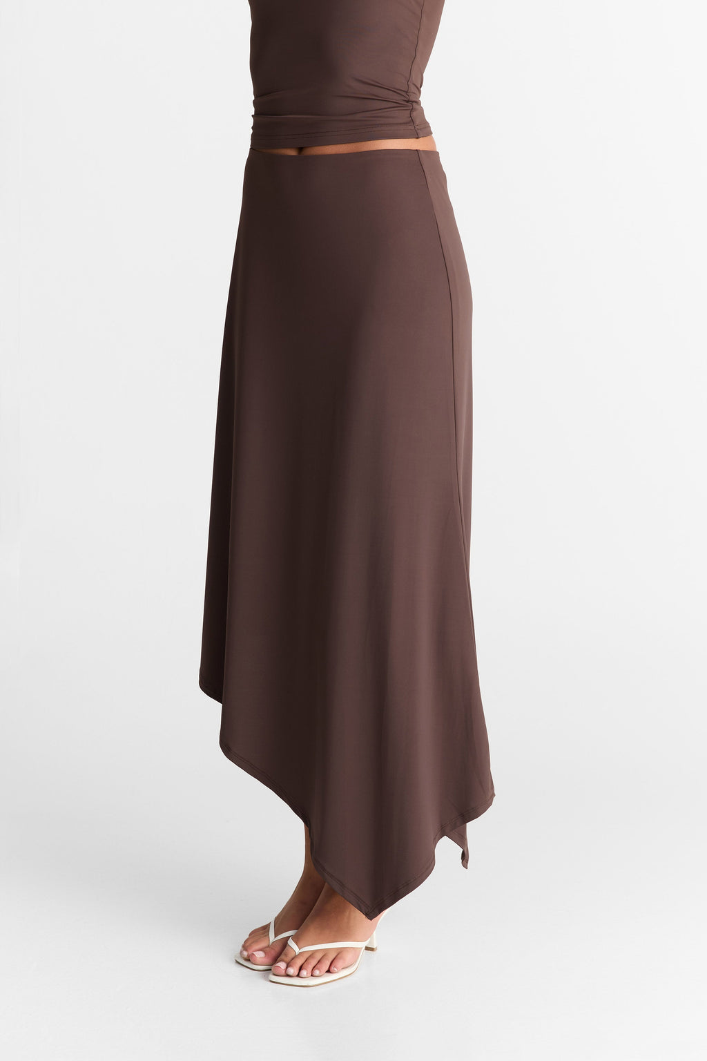 Falda maxi Lyra en chocolate
