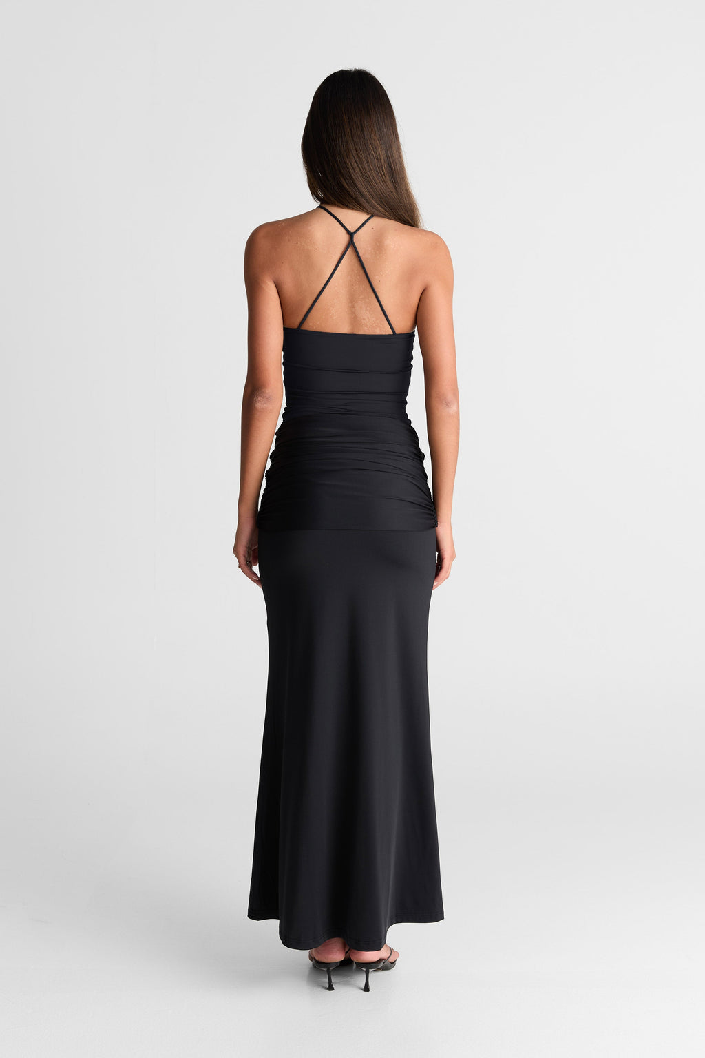 Falda Maxi Negra Siena - Elegante y Fluida