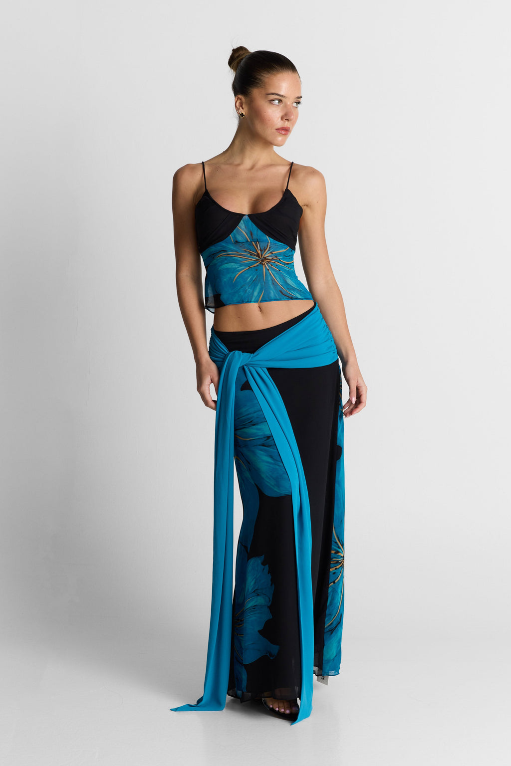 Marina Falda maxi estampada