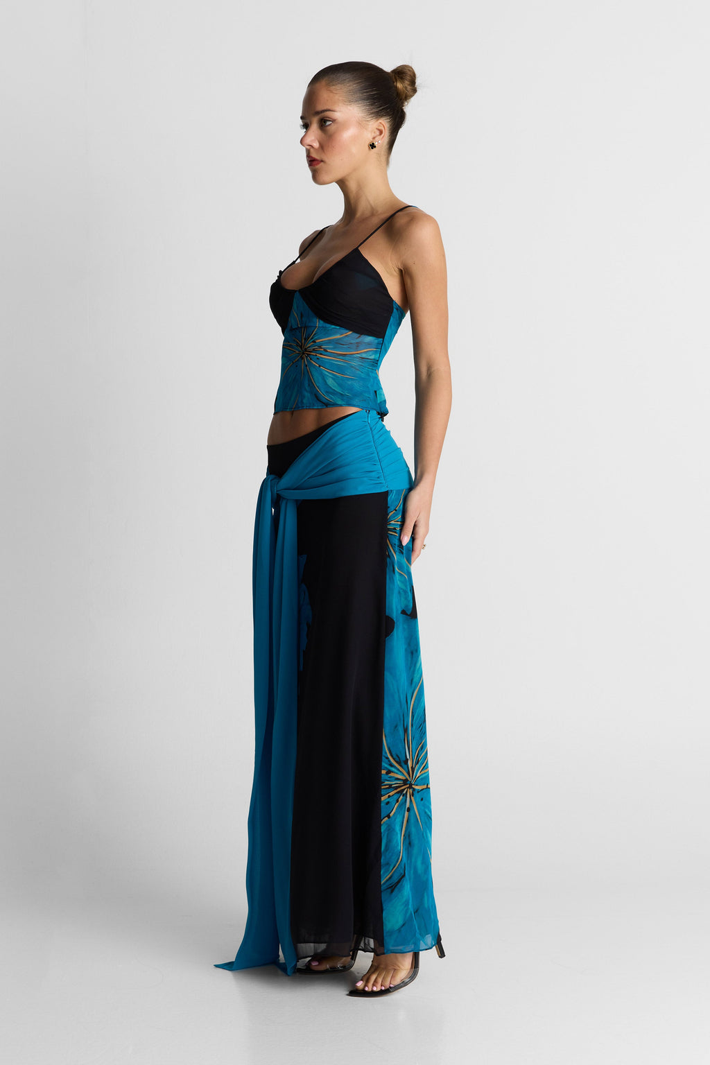 Marina Falda maxi estampada