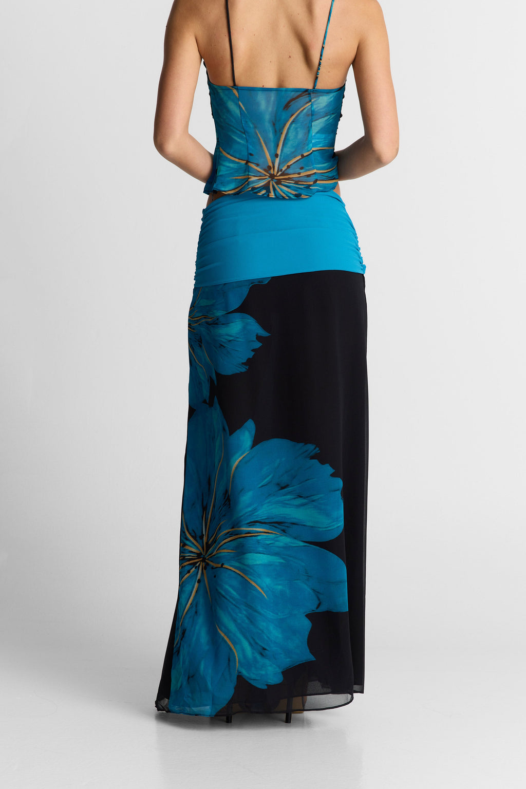 Marina Falda maxi estampada