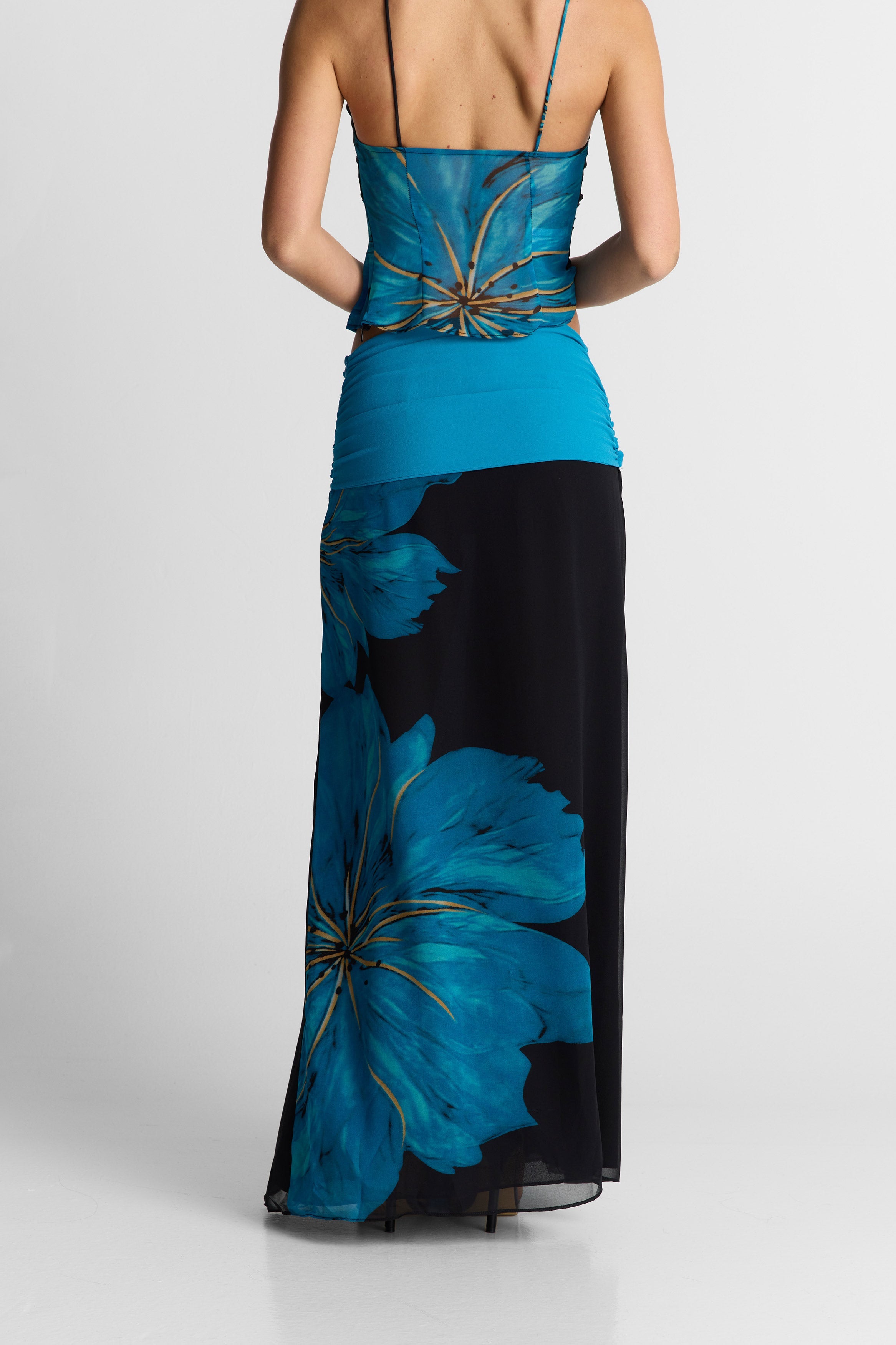 Marina Falda maxi estampada