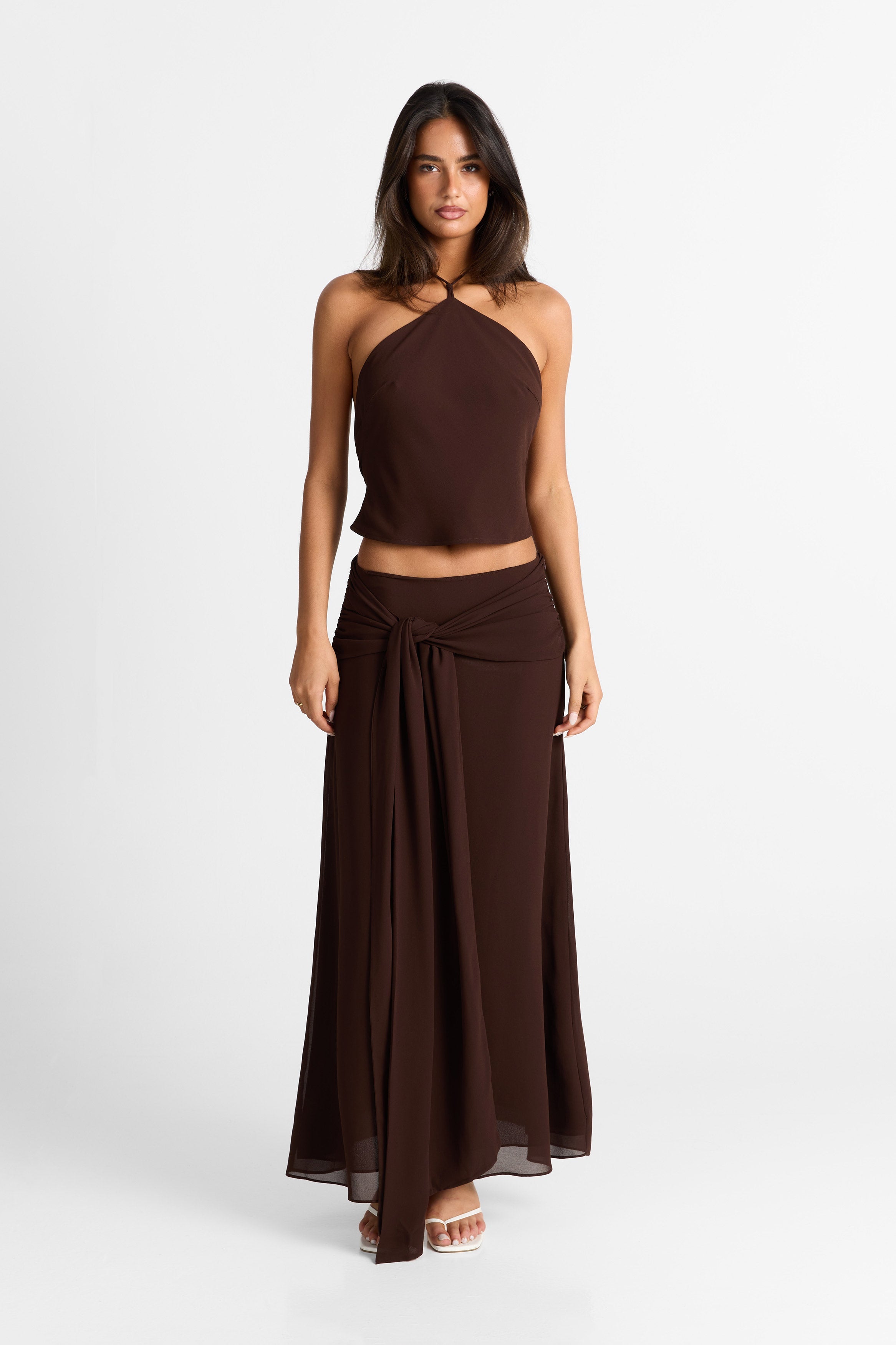 Nova Falda Maxi en Chocolate