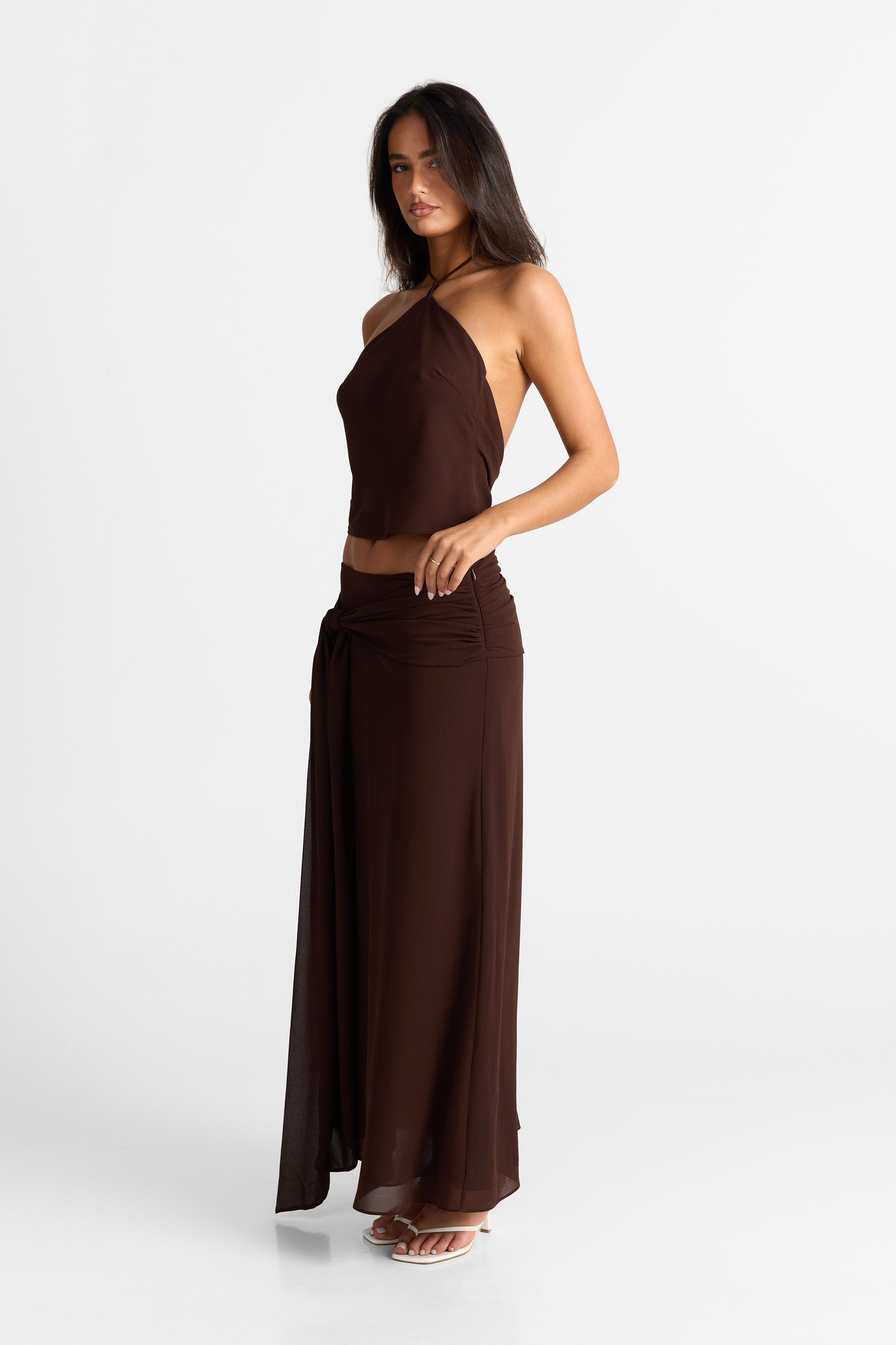 Nova Falda Maxi en Chocolate