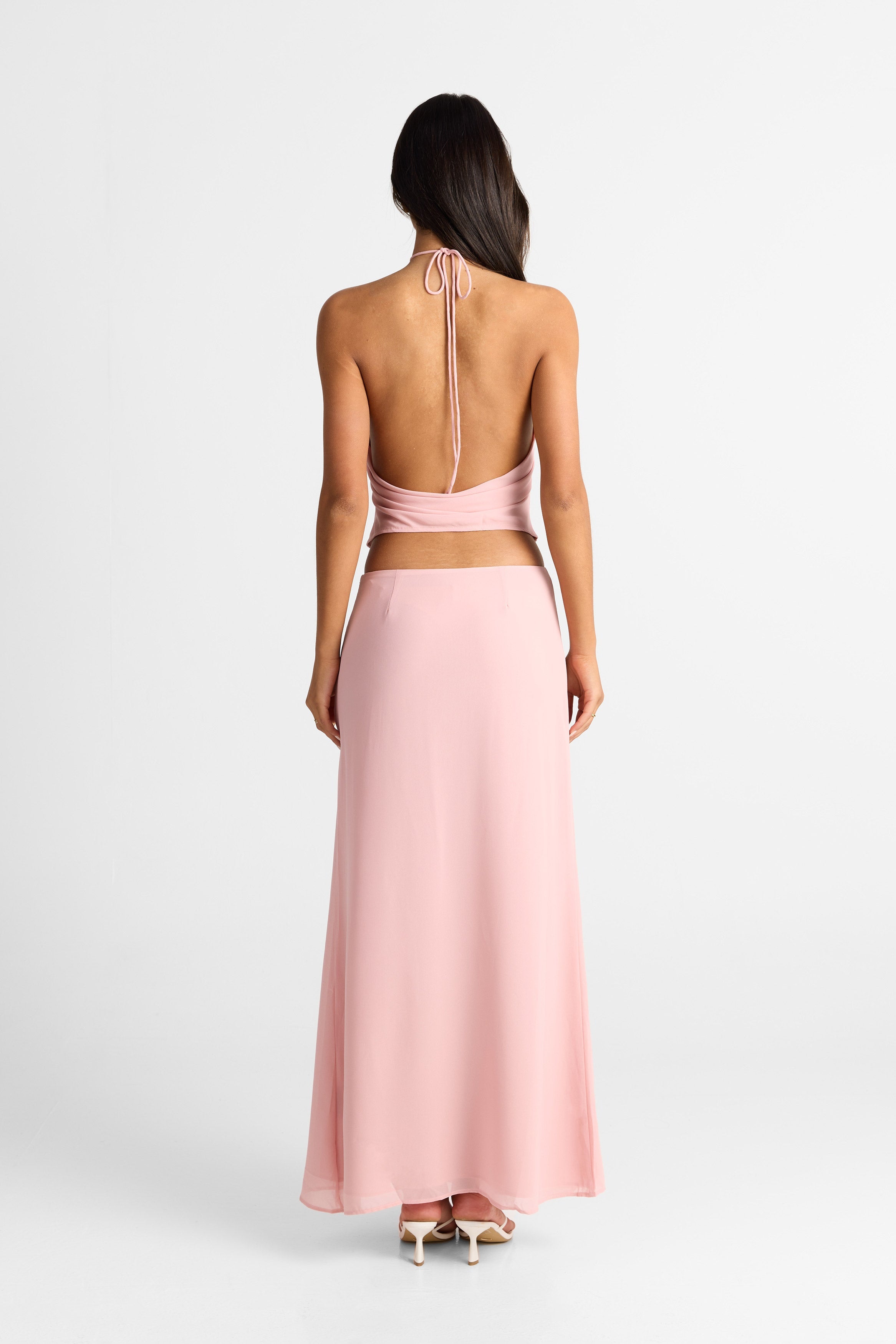 Falda Maxi Rosa Seraphina – Fluida y elegante sin esfuerzo