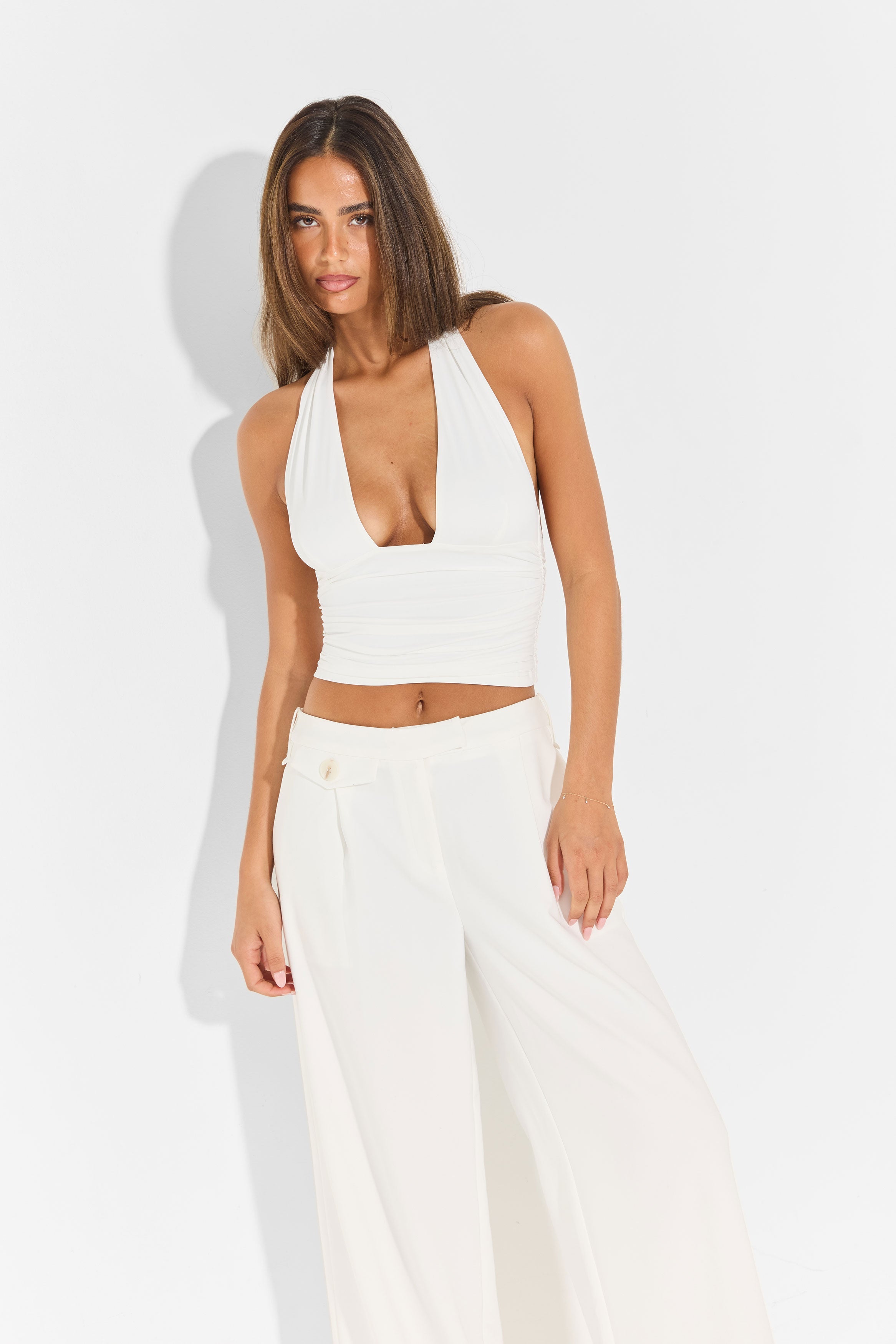 Top Primrose en Blanco Puro