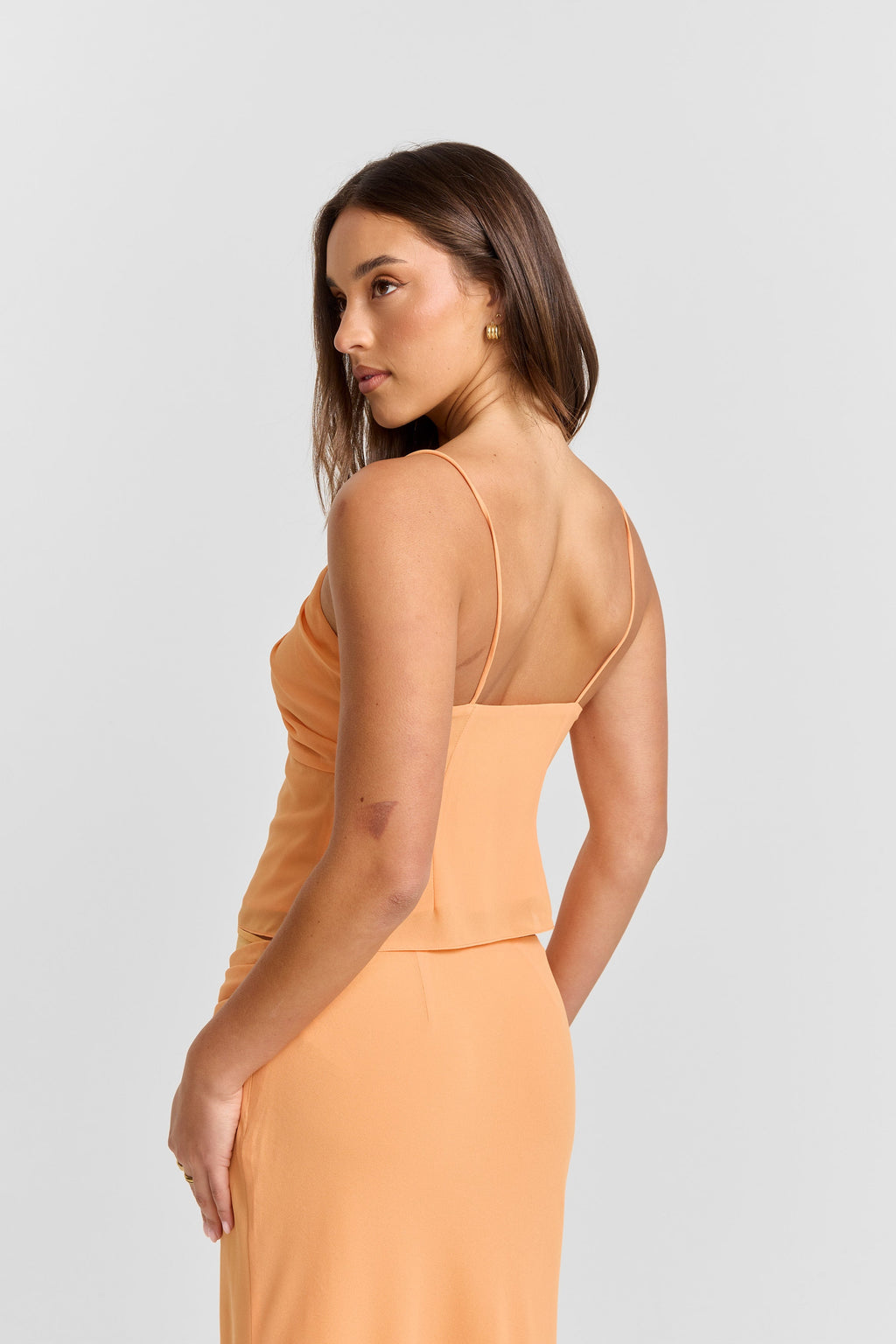 Top Raya mandarina - Brillante y favorecedor