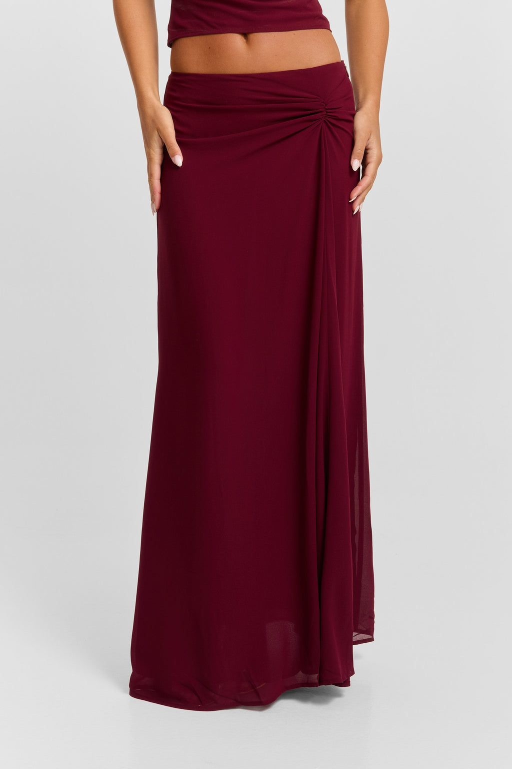 Falda maxi Seraphina en rojo