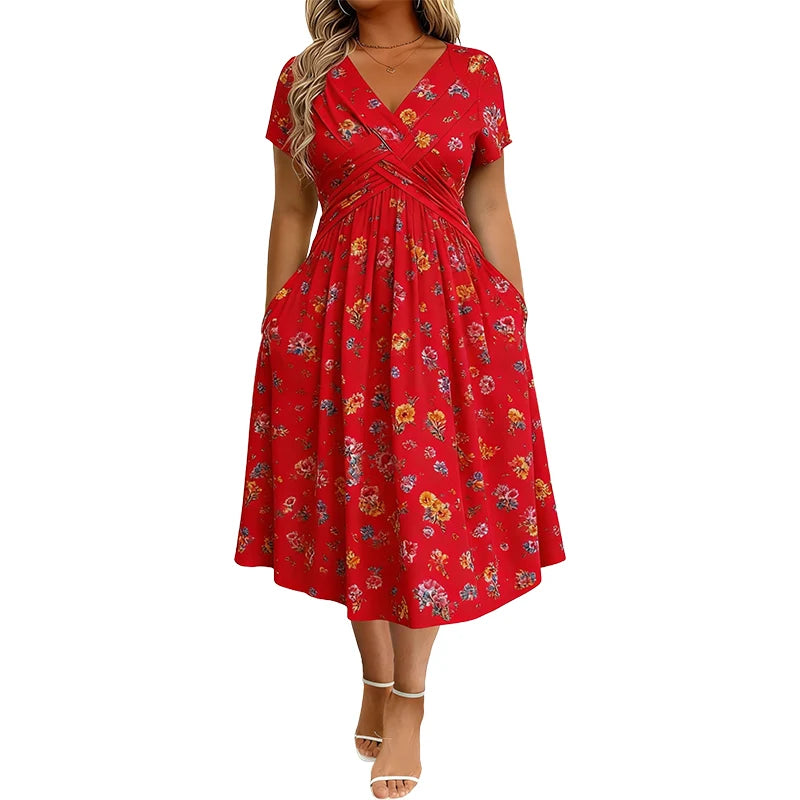 Emma | Vestido Floral Cruzado