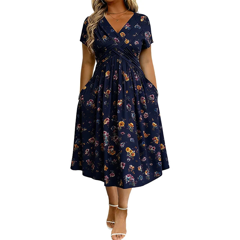 Emma | Vestido Floral Cruzado