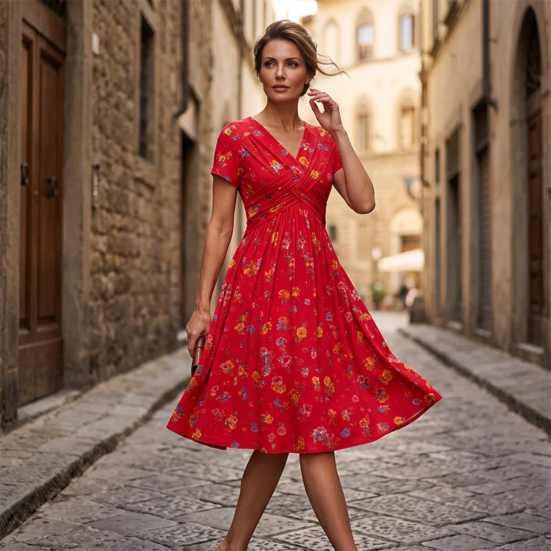 Emma | Vestido Floral Cruzado