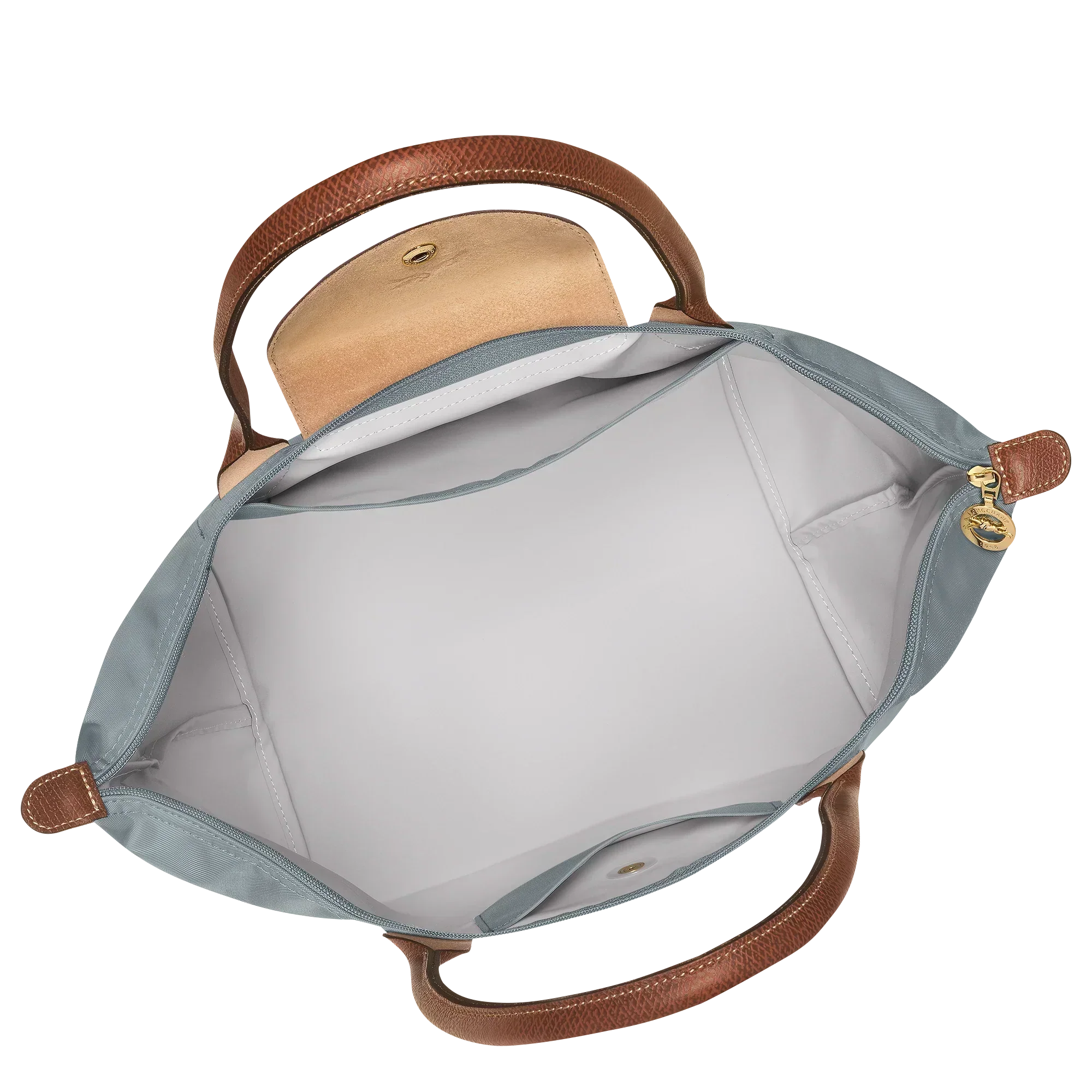 Longchamp Le Pliage Tote Grande en gris acero — Atemporal, imprescindible para el día a día