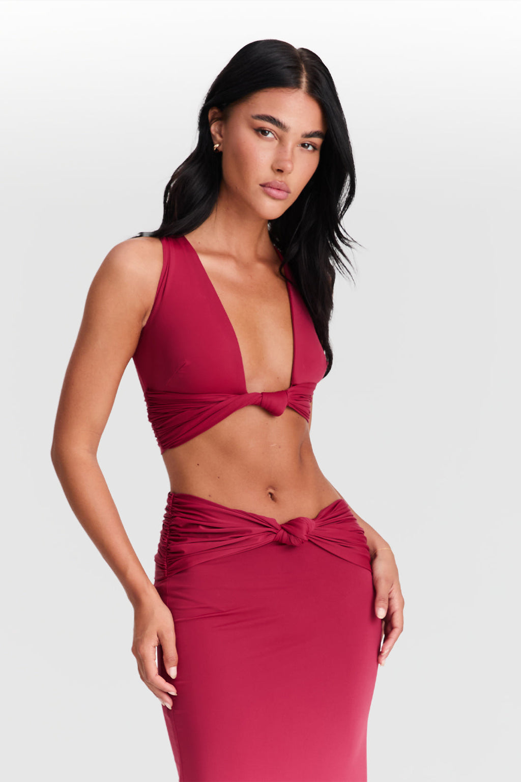Mila Top en Rojo Cereza