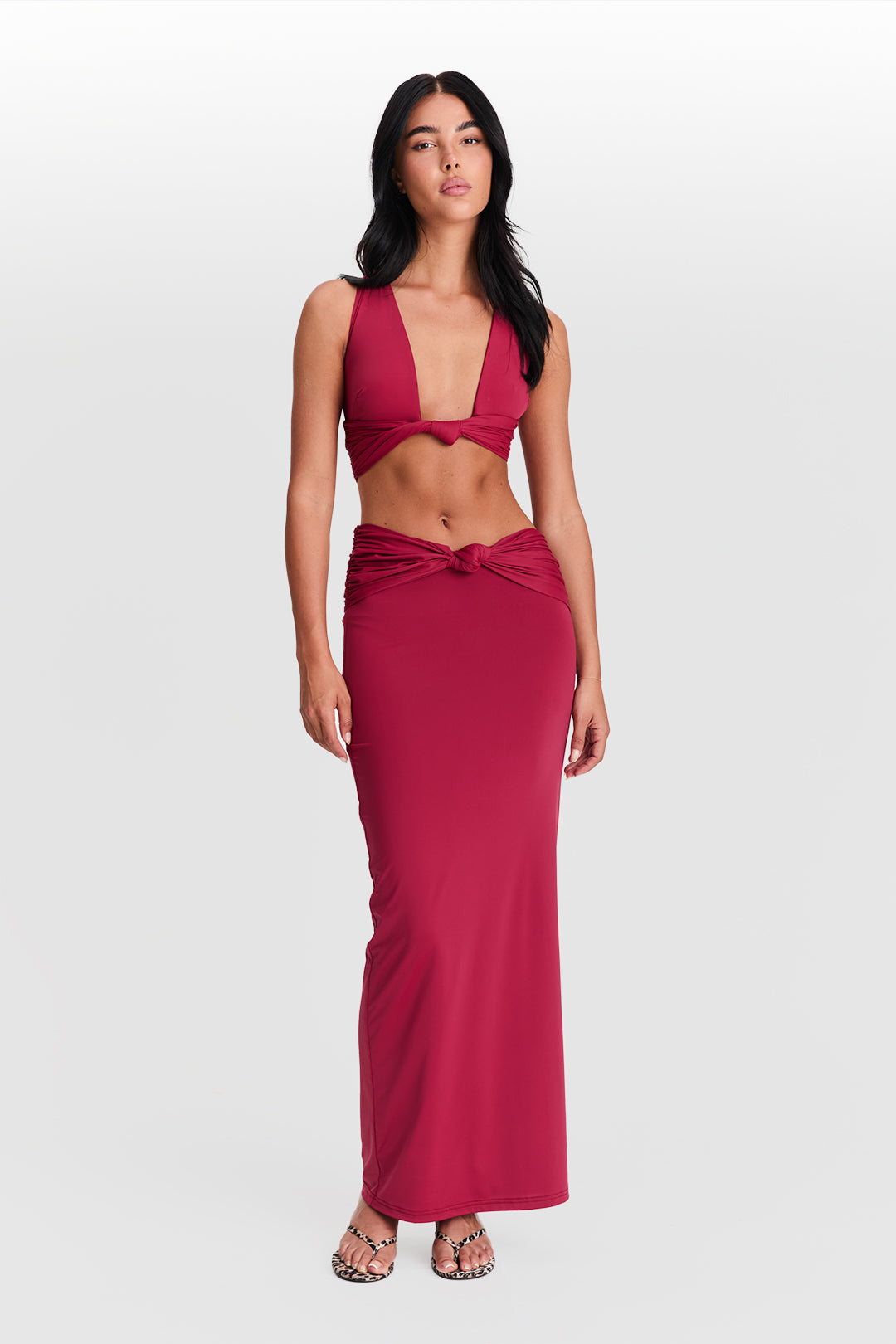 Mila Top en Rojo Cereza
