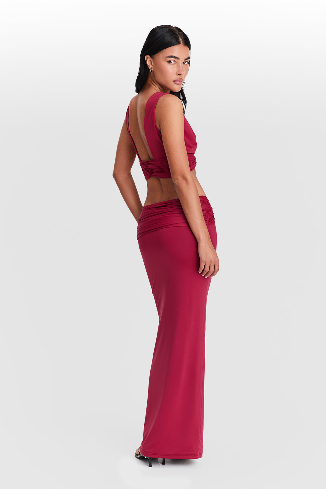 Mila Top en Rojo Cereza