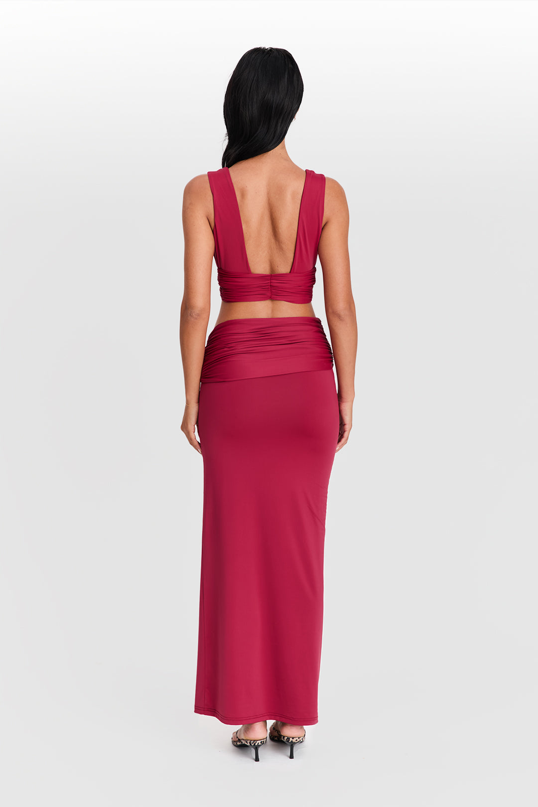 Mila Top en Rojo Cereza