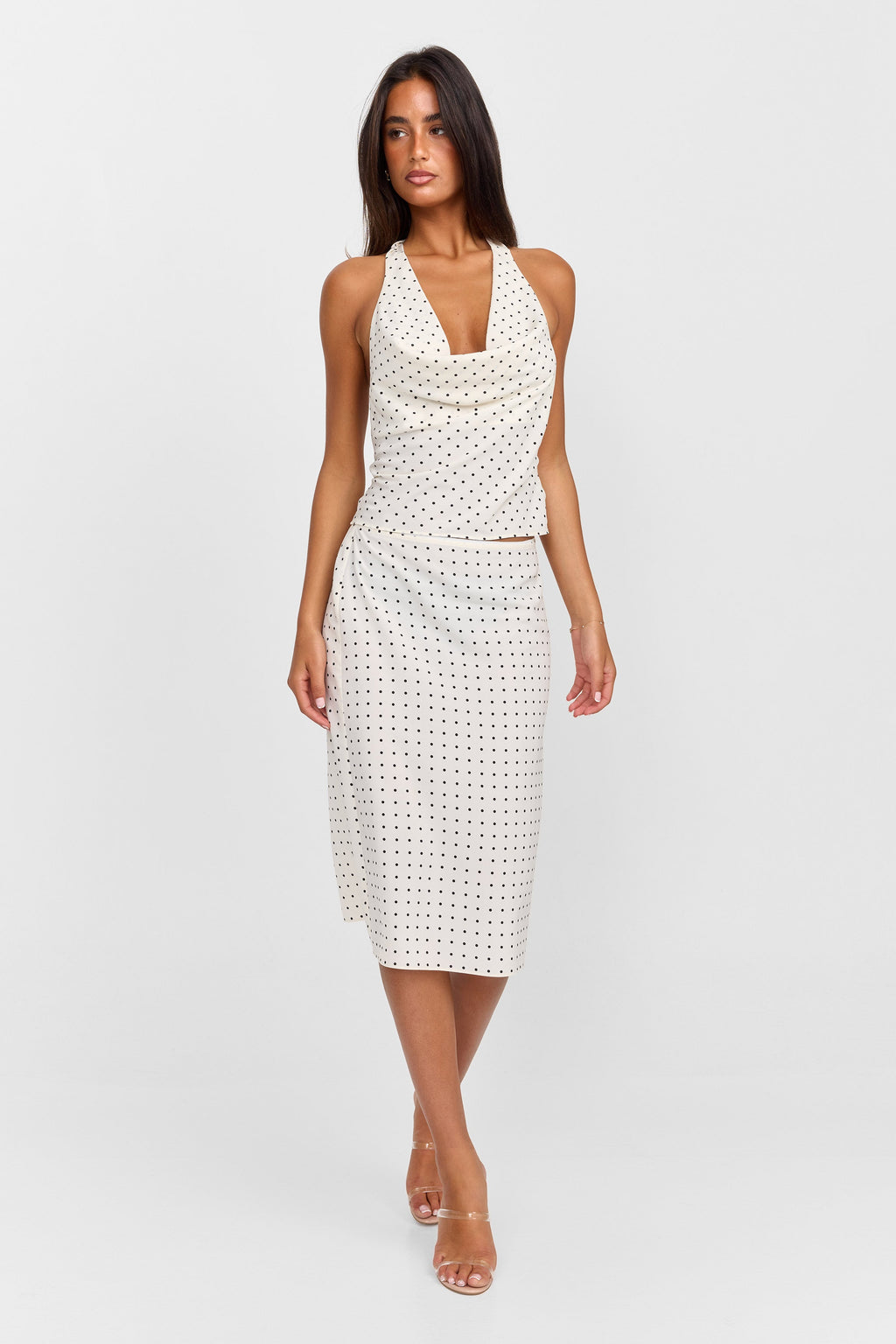 Colette Top blanco con lunares