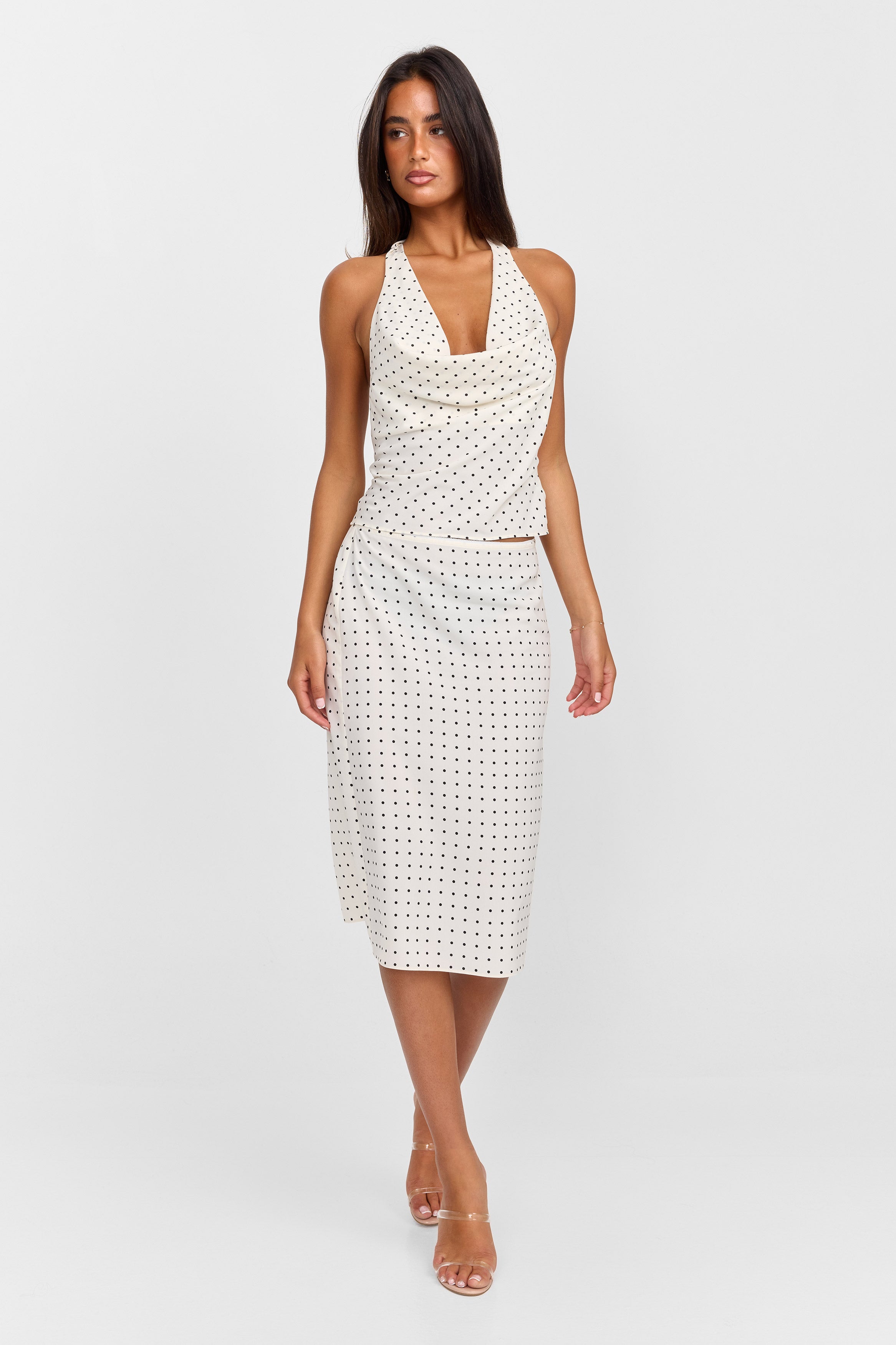 Colette Top blanco con lunares
