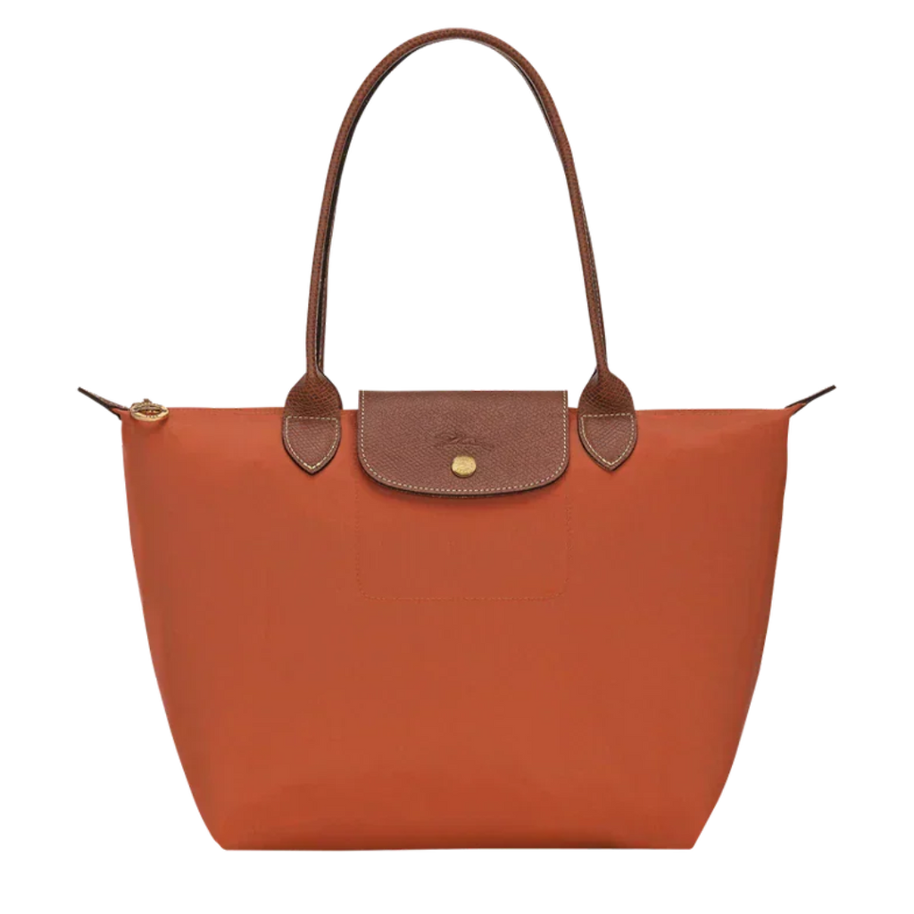 Longchamp Le Pliage Bolso tote grande en color ladrillo