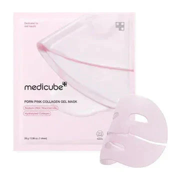 MEDICUBE | Mascarilla de colágeno rosa con PDRN de salmón - 4 uds