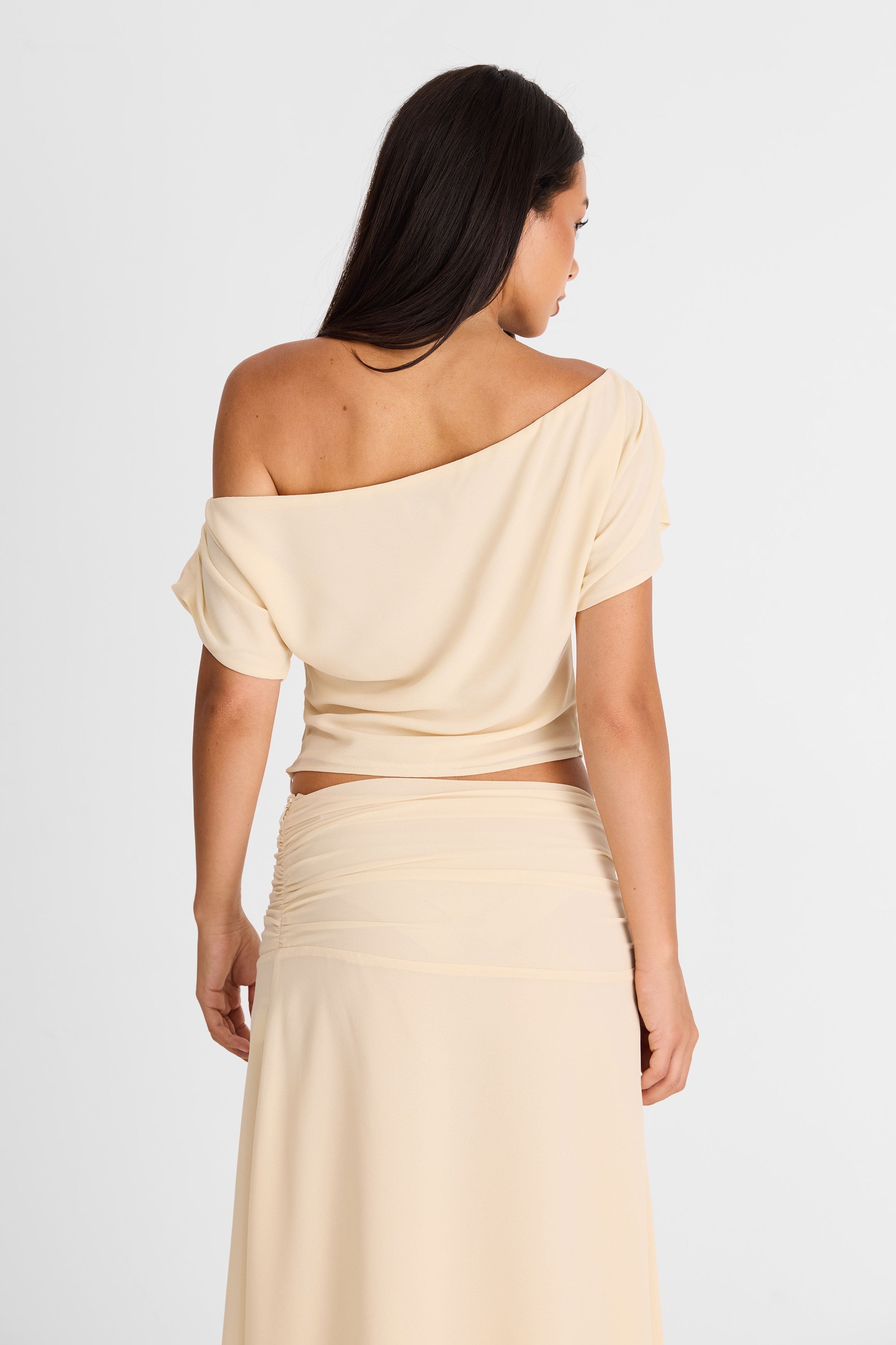 Top Margot en color mantequilla