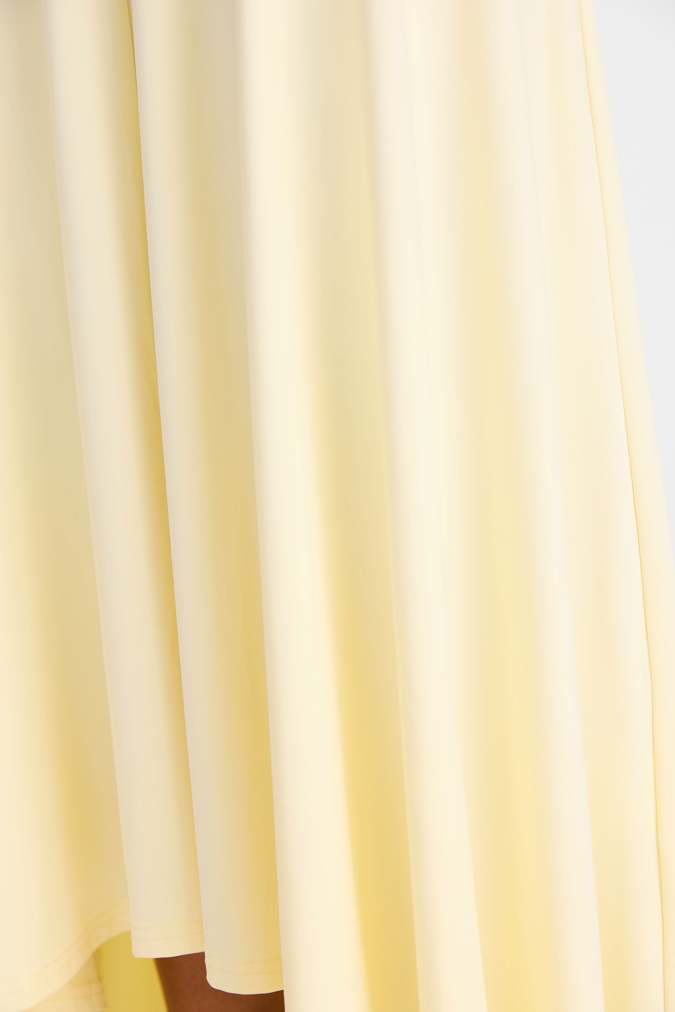 Falda maxi Talia en amarillo mantequilla