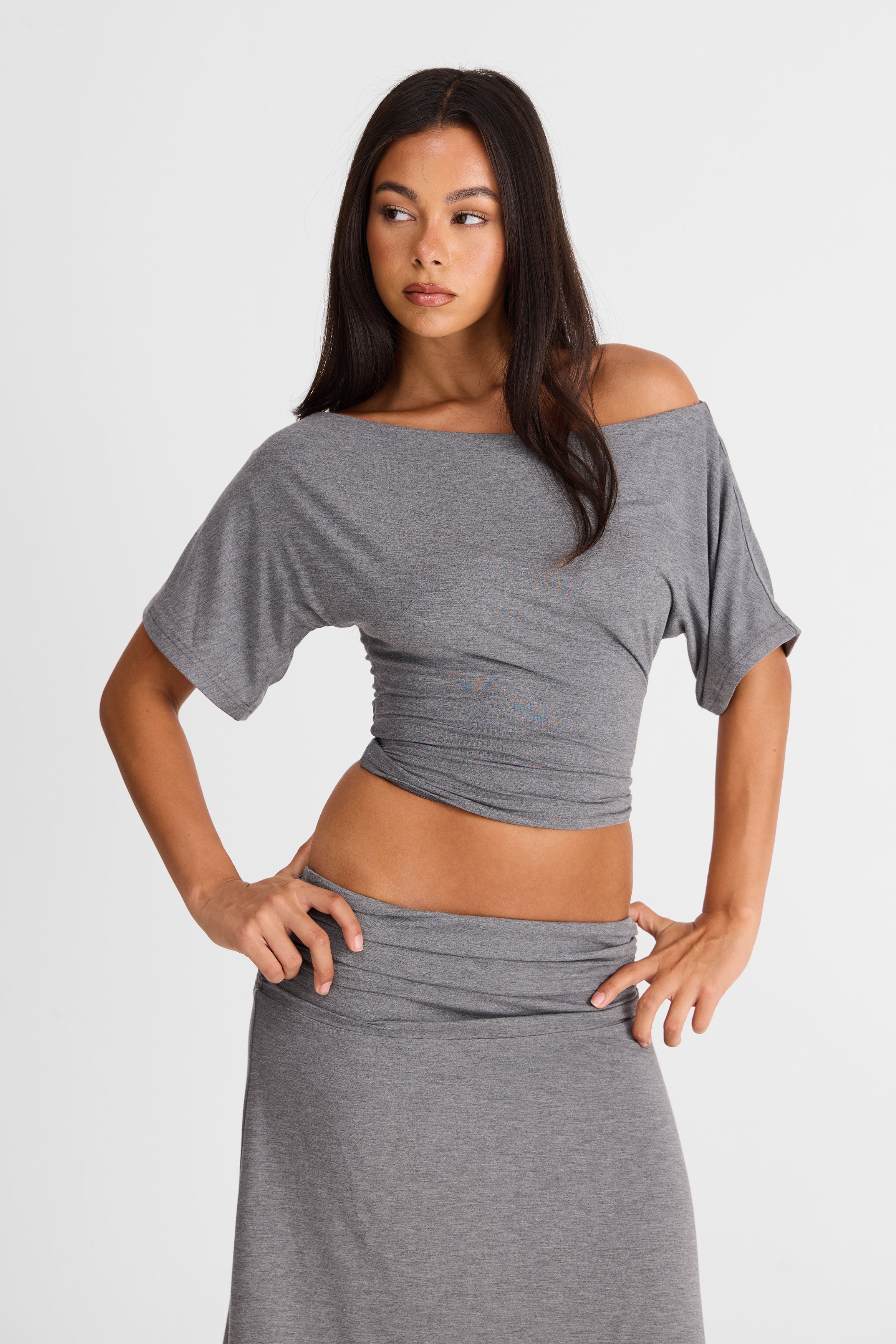 Top Lorelei en Gris Jaspeado