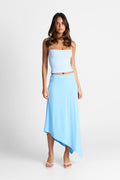 Falda maxi Lyra en azul cielo