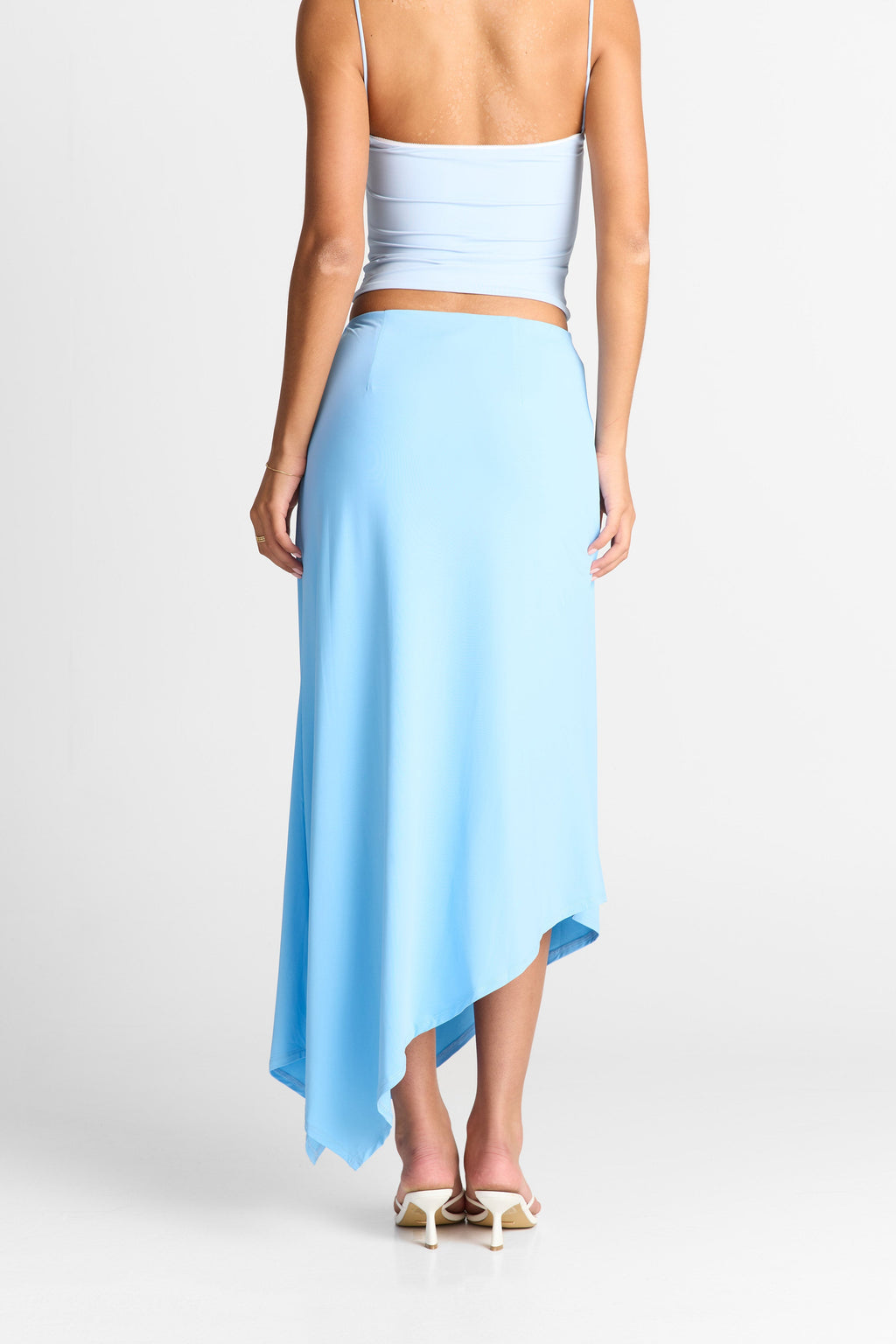 Falda maxi Lyra en azul cielo