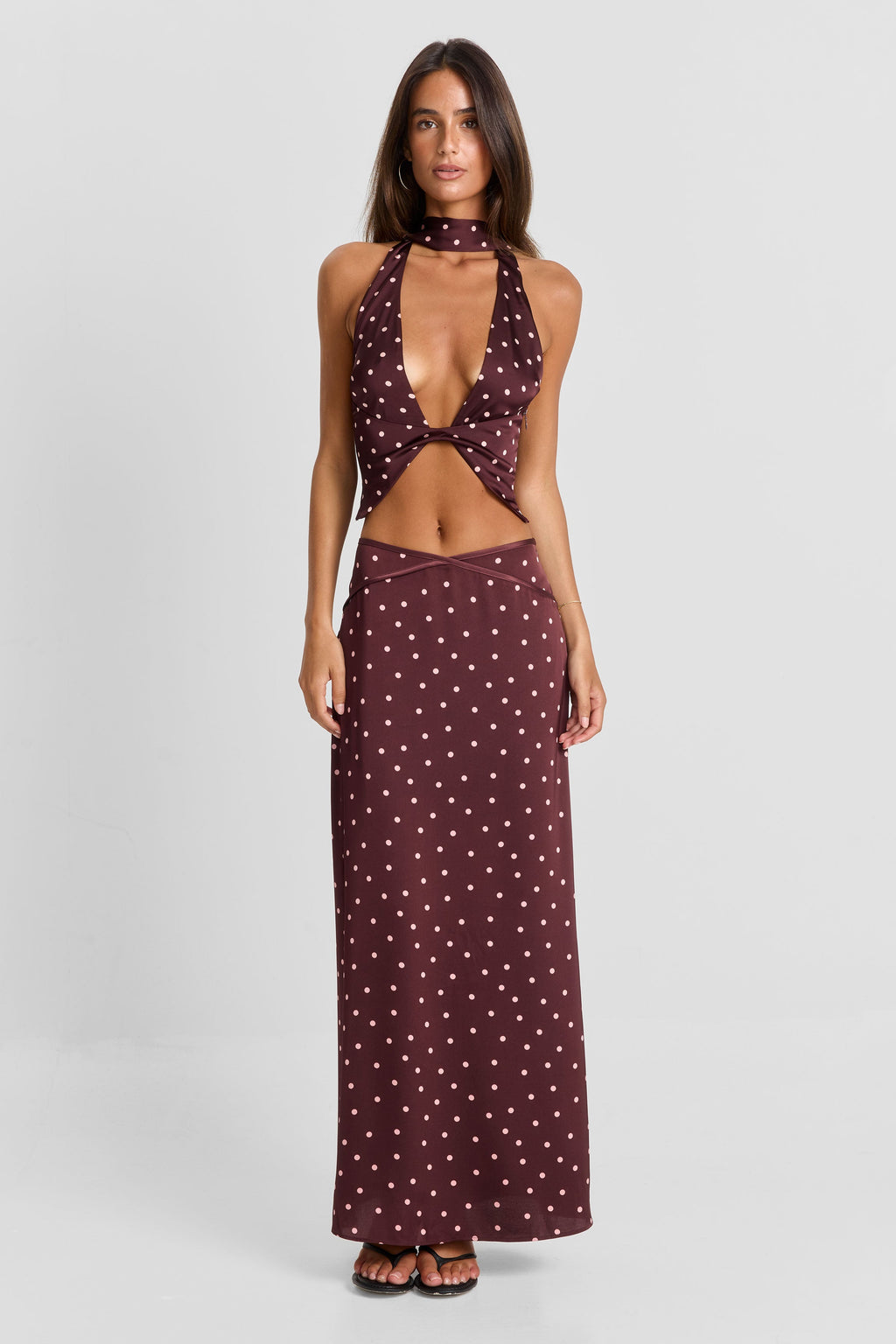 Falda Maxi de Lunares Cici - Fluida y Elegante