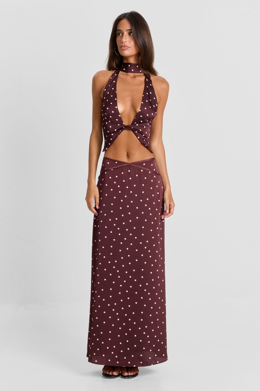 Falda Maxi de Lunares Cici - Fluida y Elegante