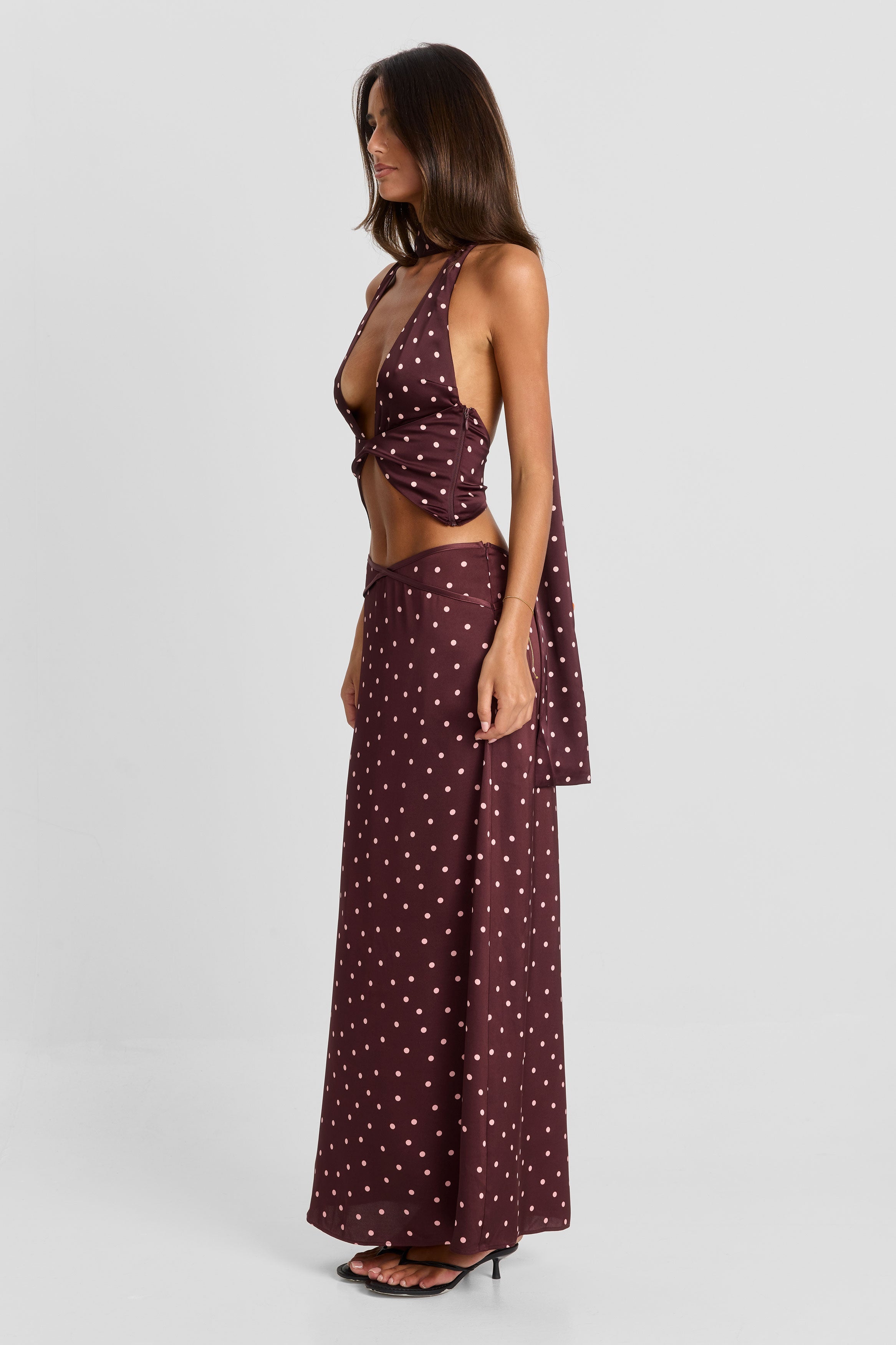 Falda Maxi de Lunares Cici - Fluida y Elegante