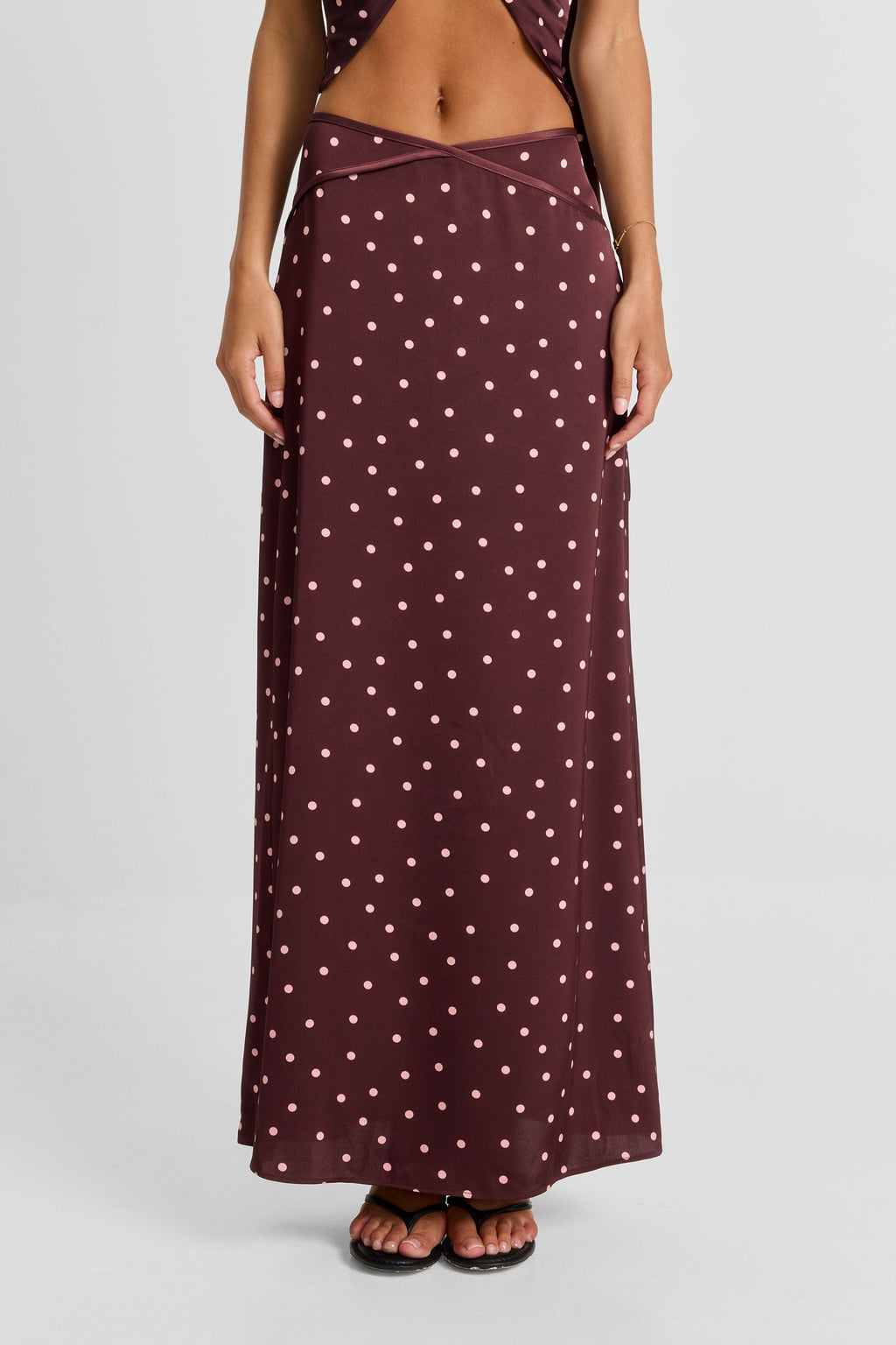 Falda Maxi de Lunares Cici - Fluida y Elegante