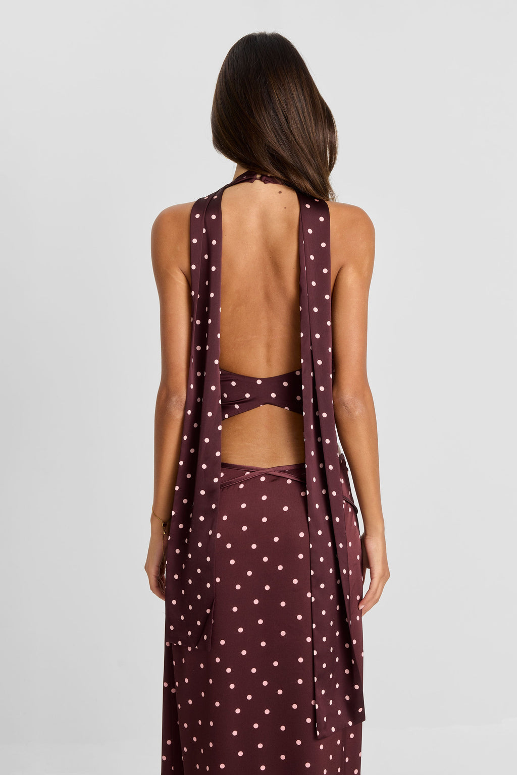 Cici Top Blusa elegante con estampado de lunares