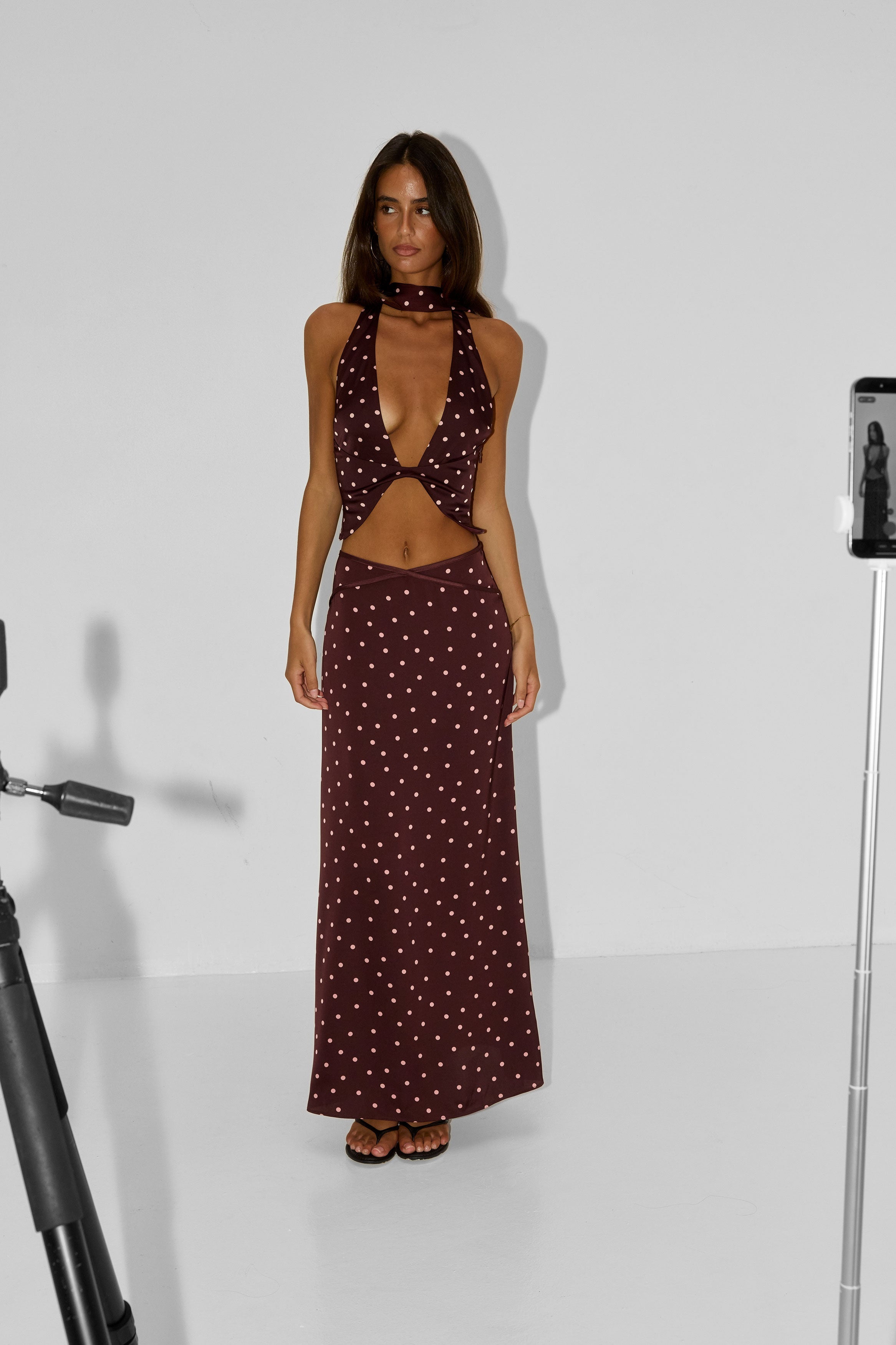 Falda Maxi de Lunares Cici - Fluida y Elegante