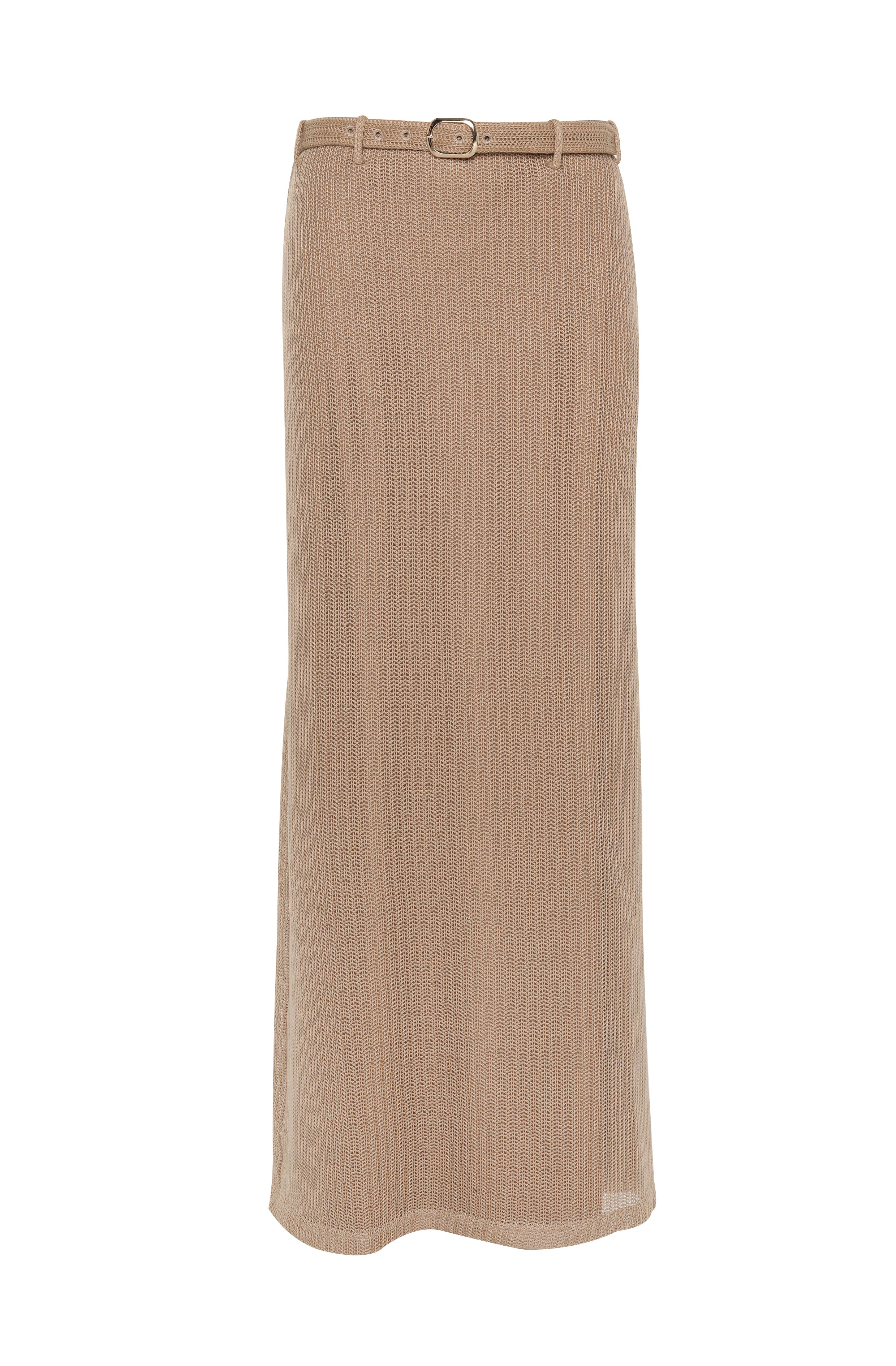 Falda maxi Haven en tono arena