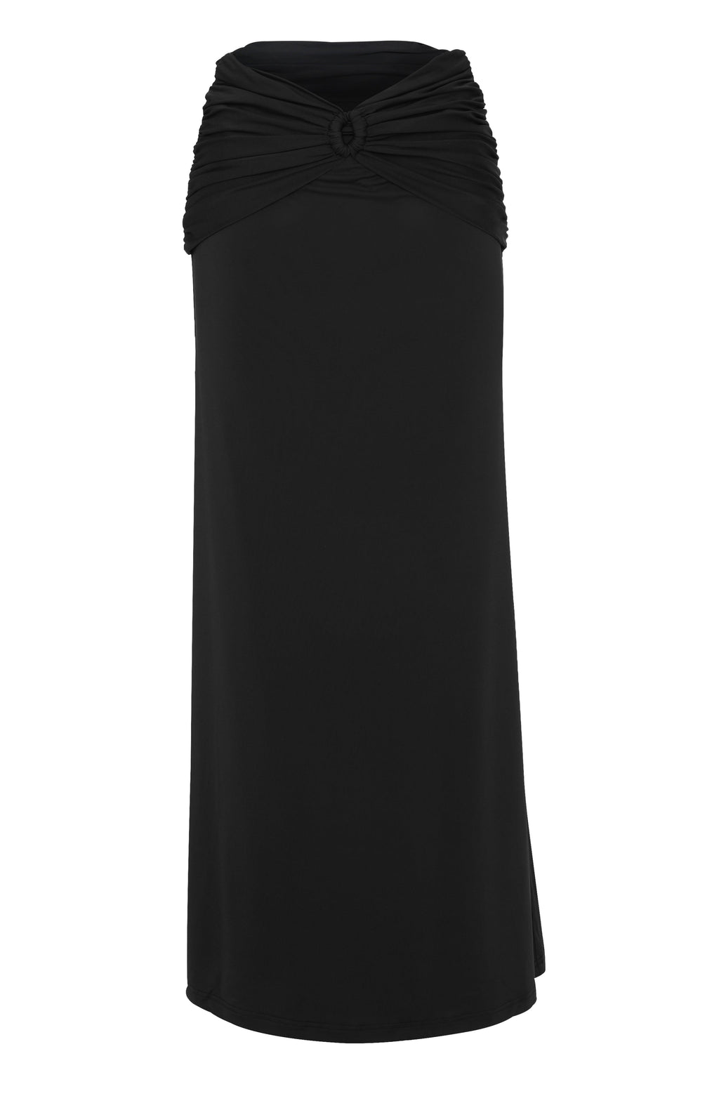 Falda Maxi Negra Siena - Elegante y Fluida