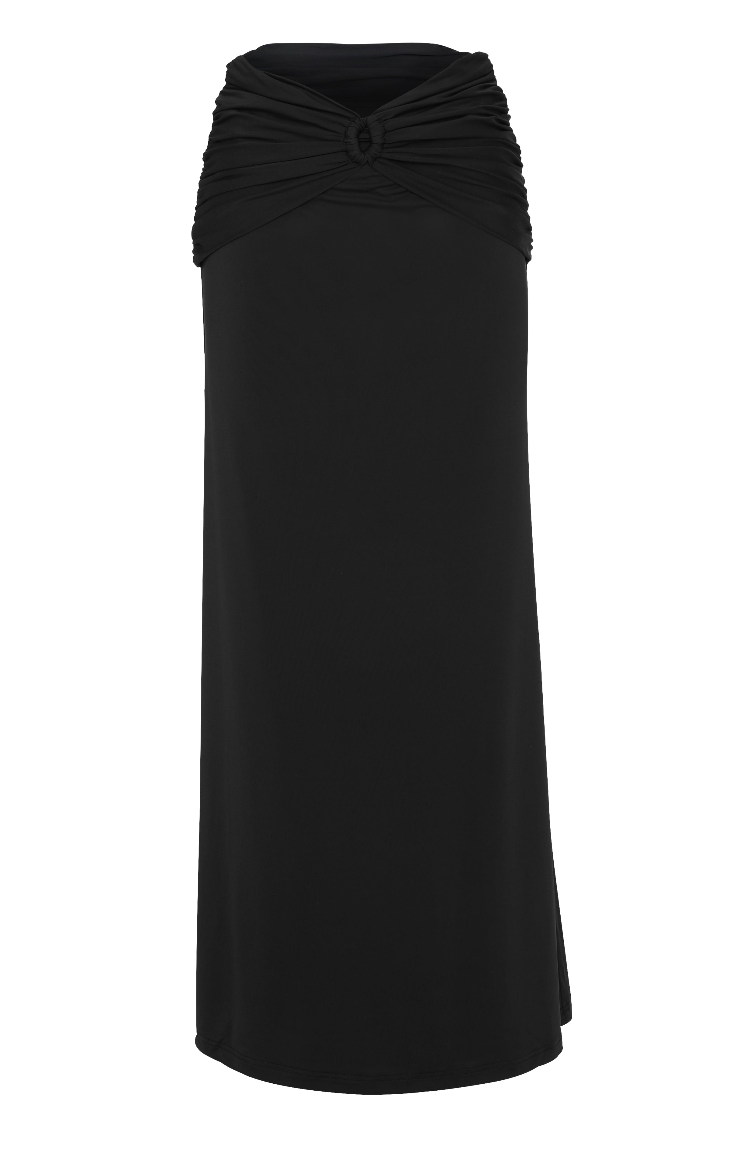 Falda Maxi Negra Siena - Elegante y Fluida