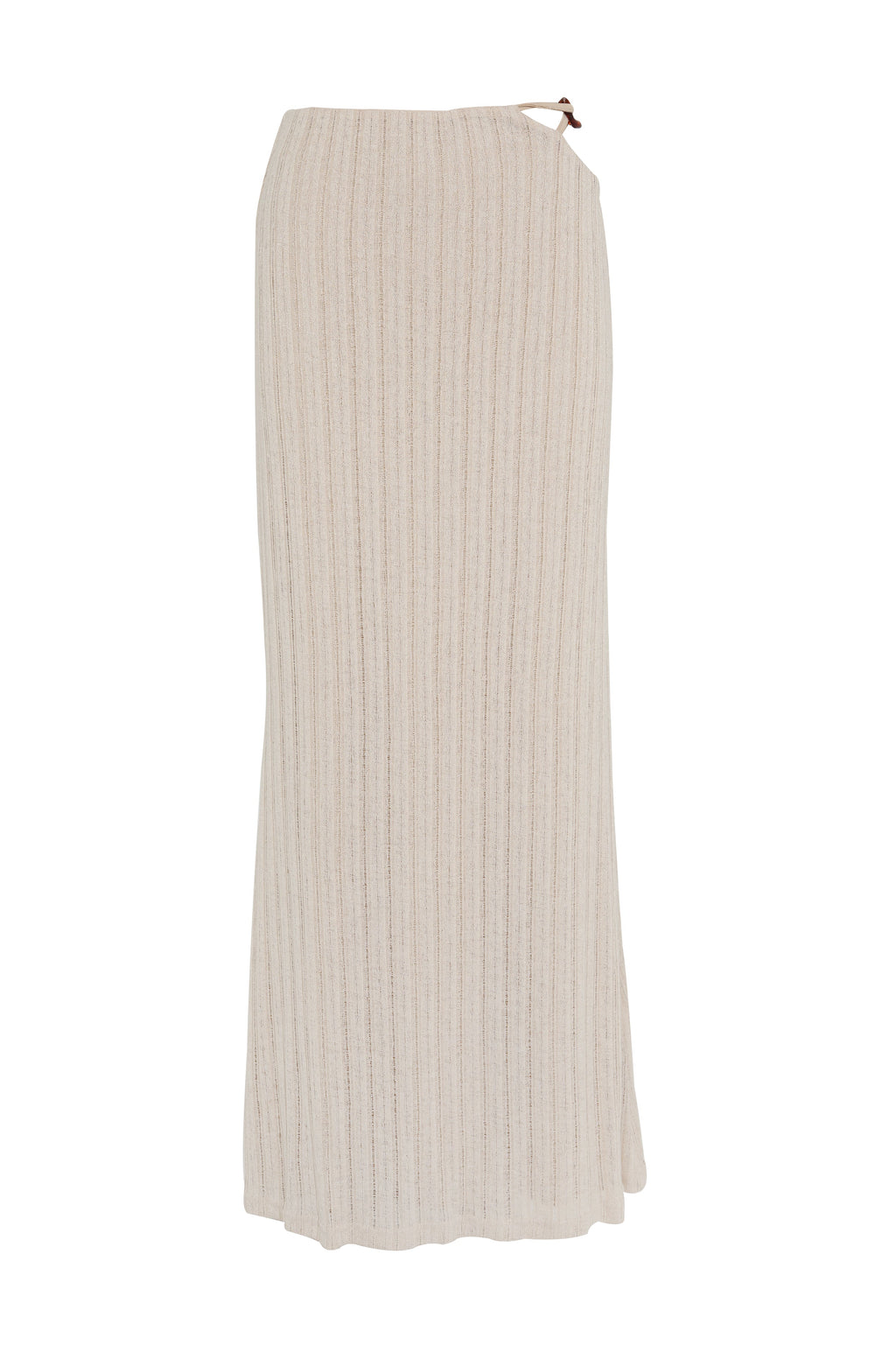 Falda maxi Eden Almendra - Fluida, Largo maxi elegante
