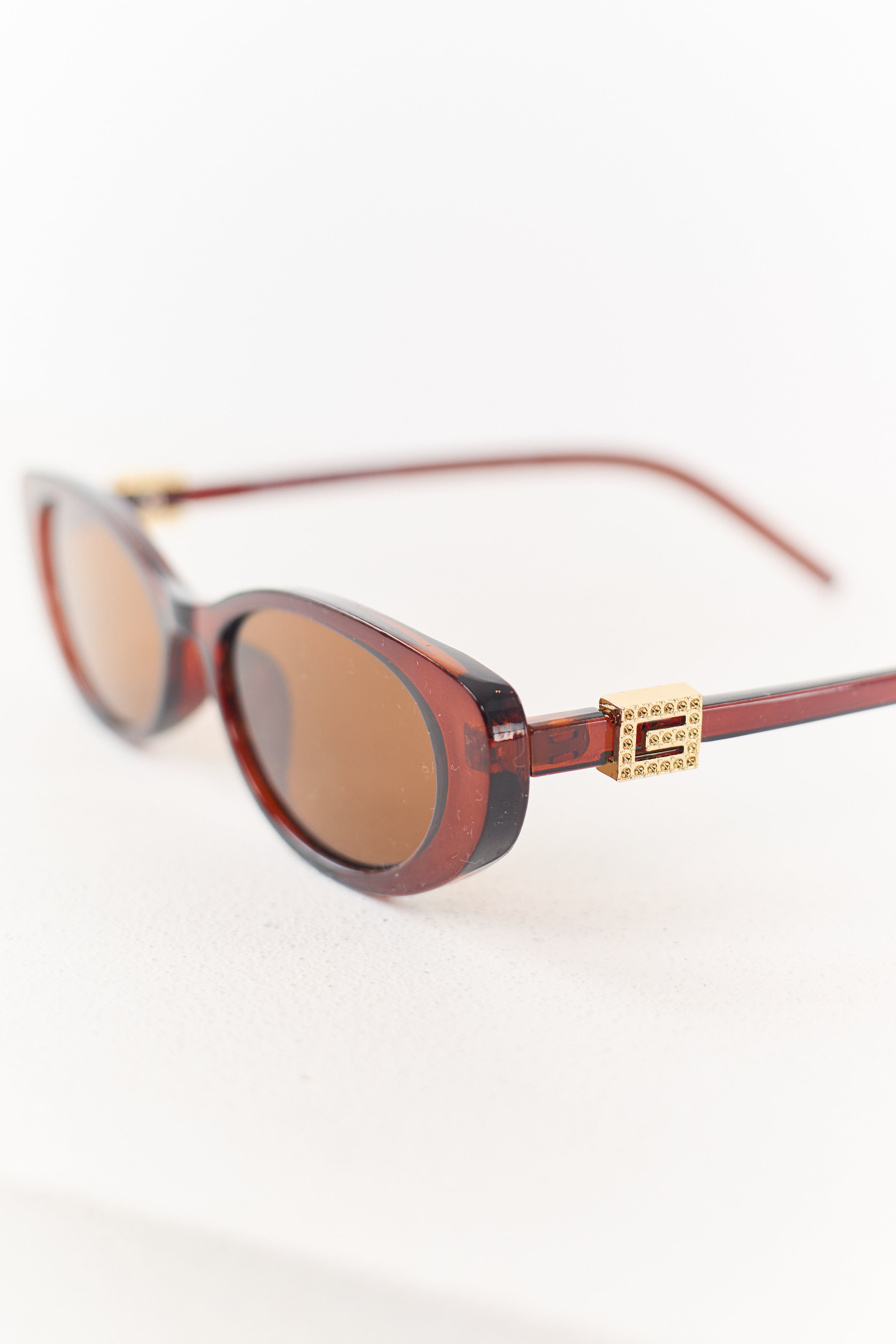 Gafas de marco ovalado Spice con acento metálico