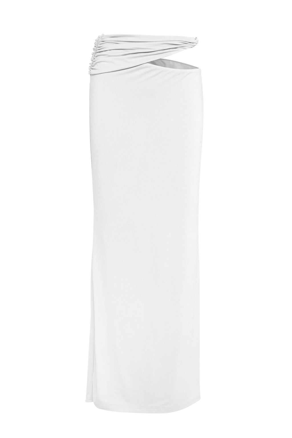 Falda maxi blanca Violette — Silueta elegante y fluida