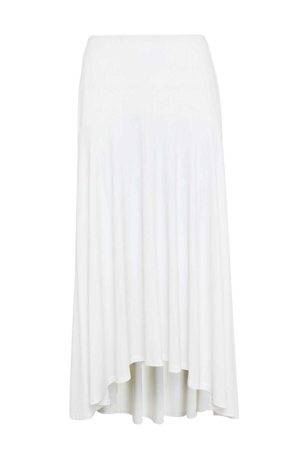 Falda maxi blanca de Talia – caída fluida y silueta elegante