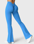 Leggings acampanados con espalda en V y efecto push-up