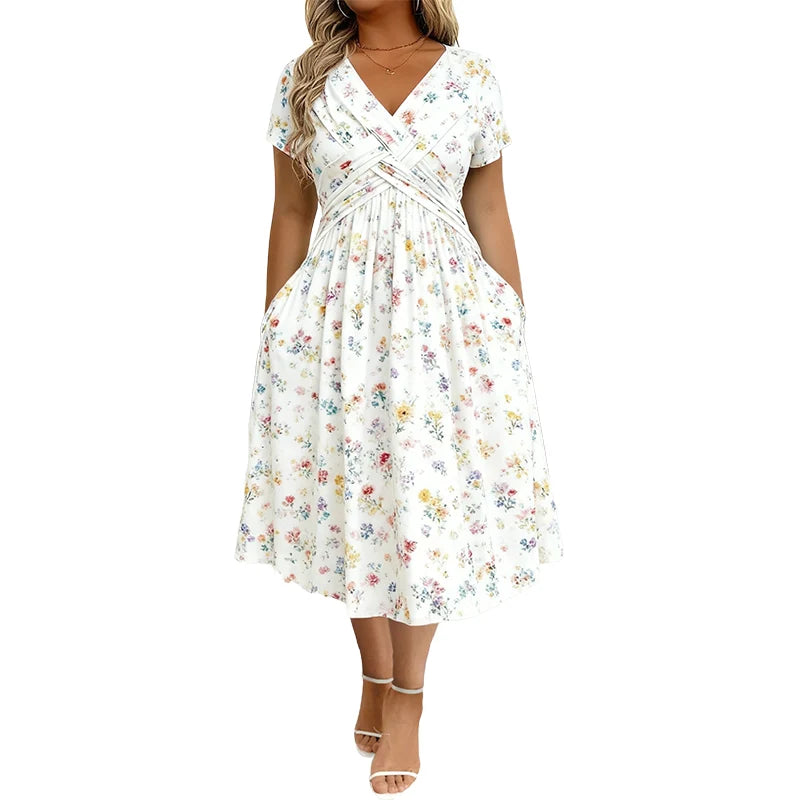 Emma | Vestido Floral Cruzado
