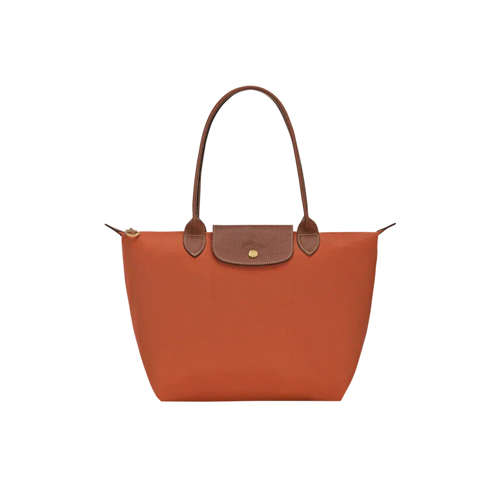 Longchamp Le Pliage Bolso tote grande en color ladrillo