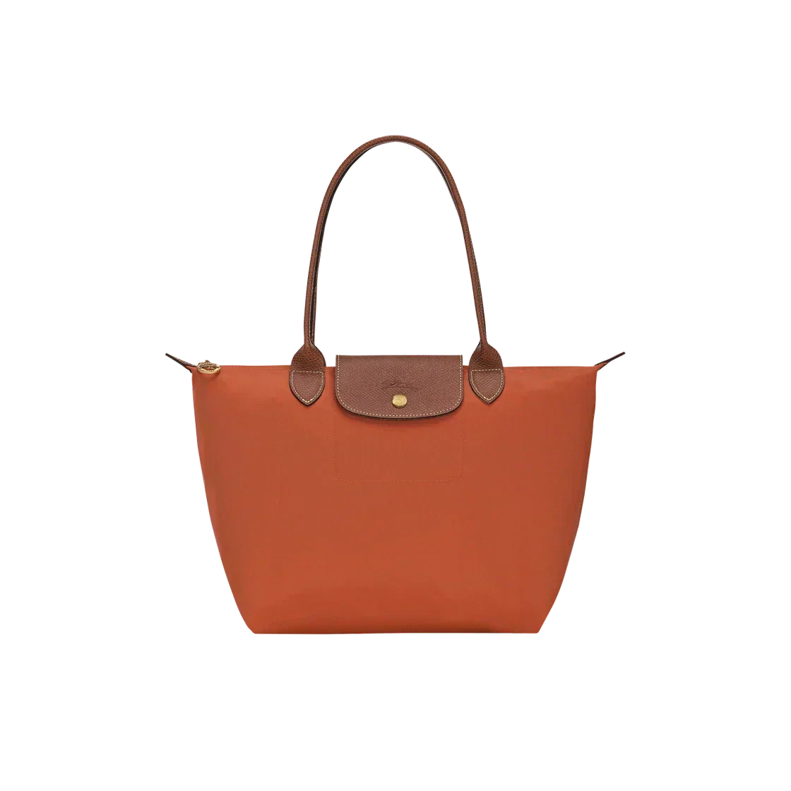 Longchamp Le Pliage Bolso tote grande en color ladrillo