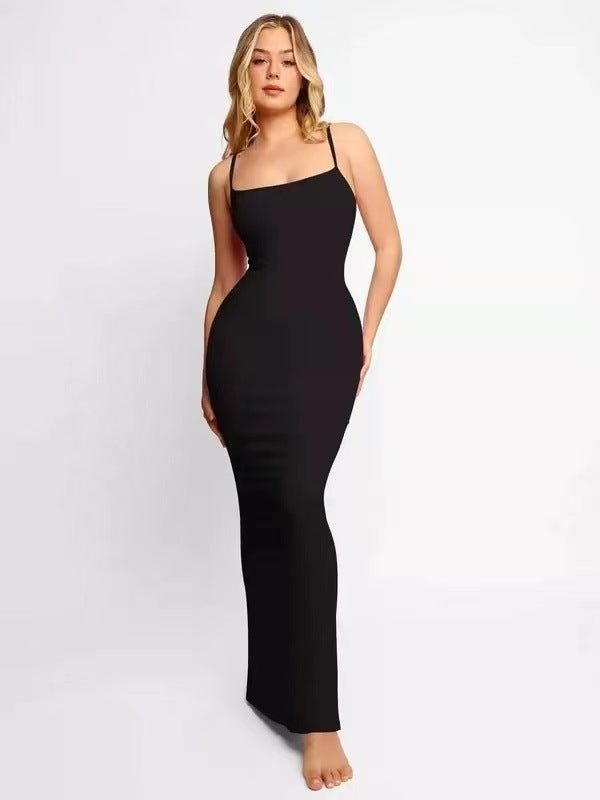 Vestido maxi suave y casual de estilo lounge
