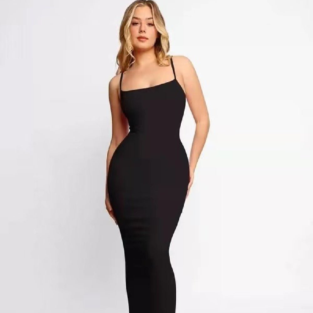 Vestido maxi suave y casual de estilo lounge